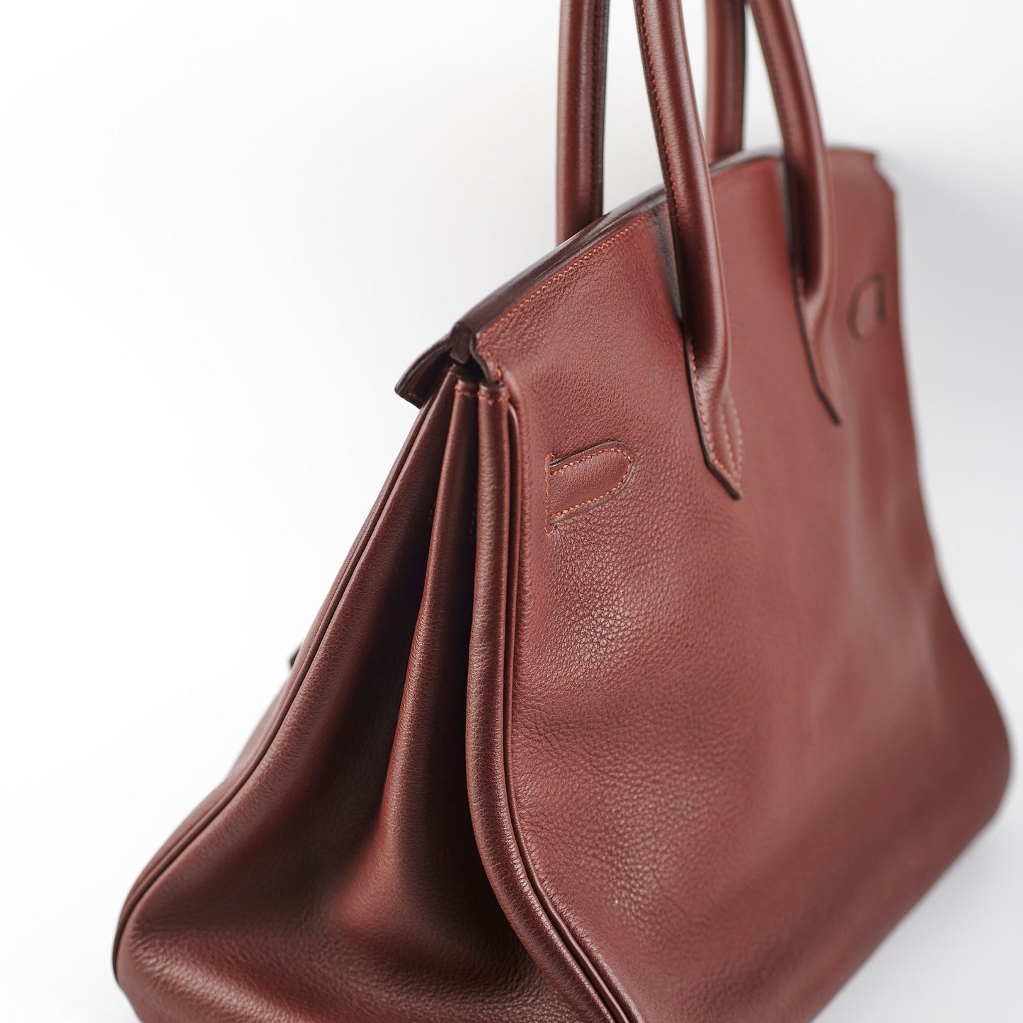 Hermes Birkin 35 Fjord Dark Brown Stamp A Square