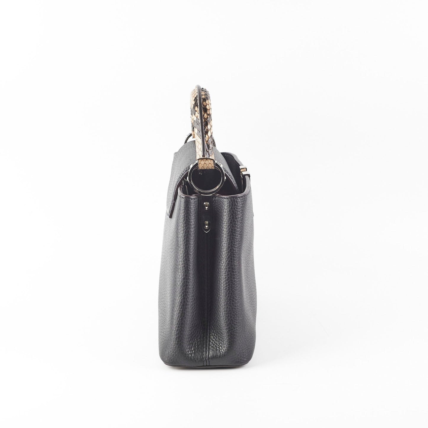 Louis Vuitton Capucine BB Python Handle Black