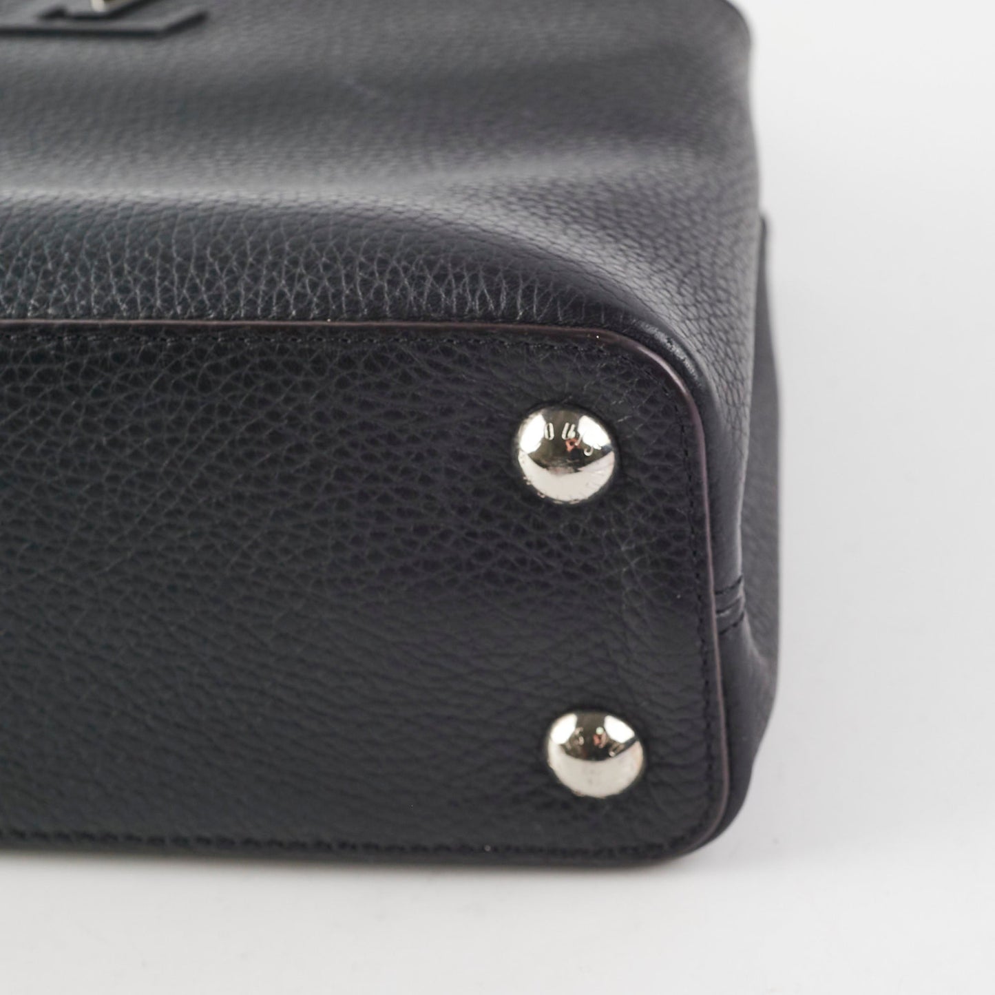 Louis Vuitton Capucine BB Python Handle Black