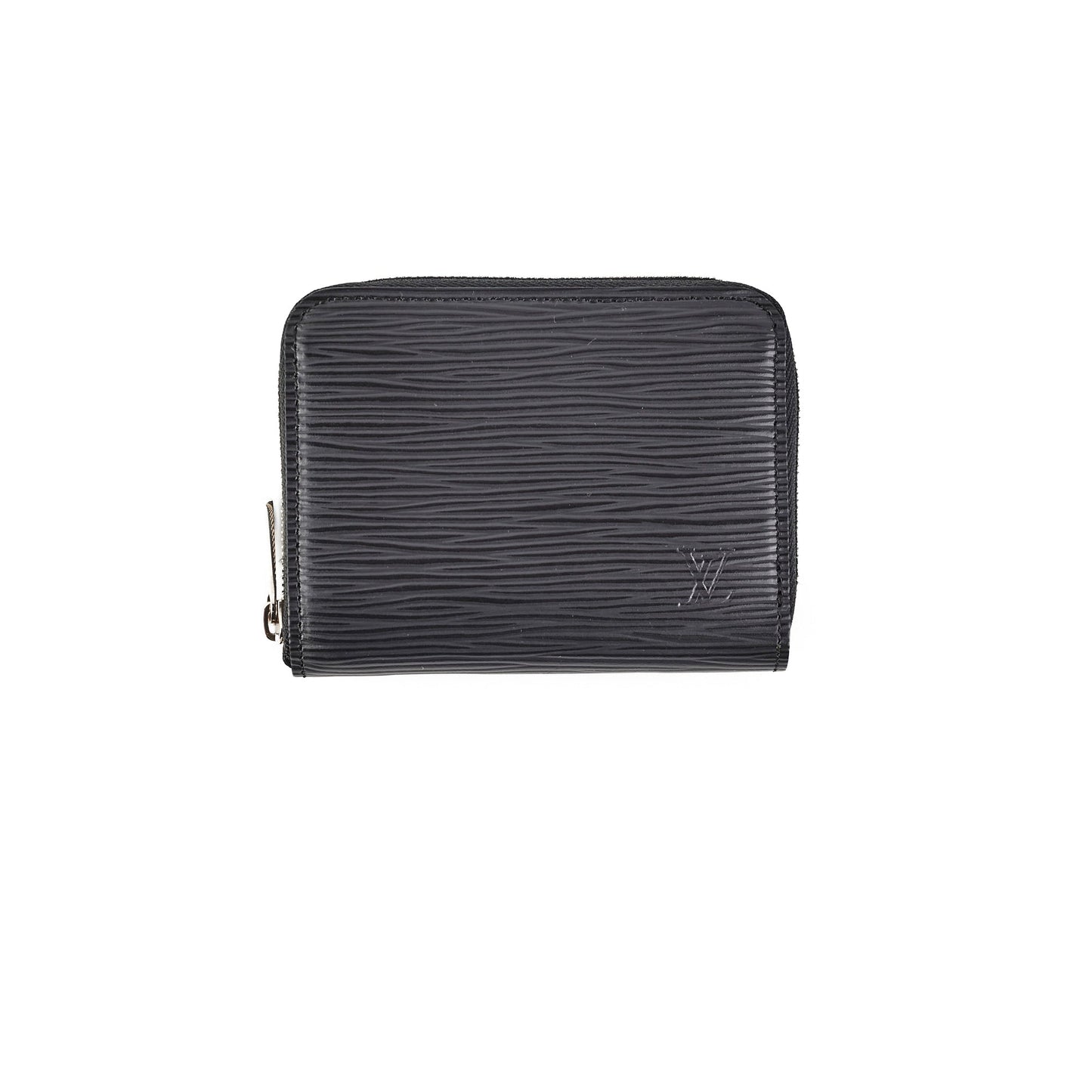Louis Vuitton Epi Zip Around Wallet Black