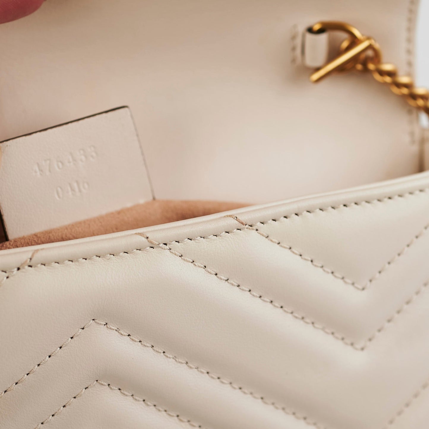 Gucci Super Mini Marmont Cream Crossbody