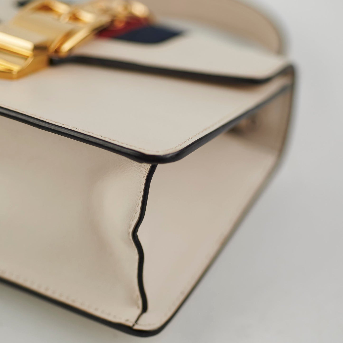 Gucci Sylvie Small Top Handle White