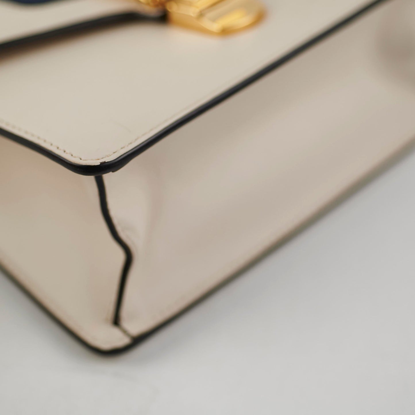 Gucci Sylvie Small Top Handle White