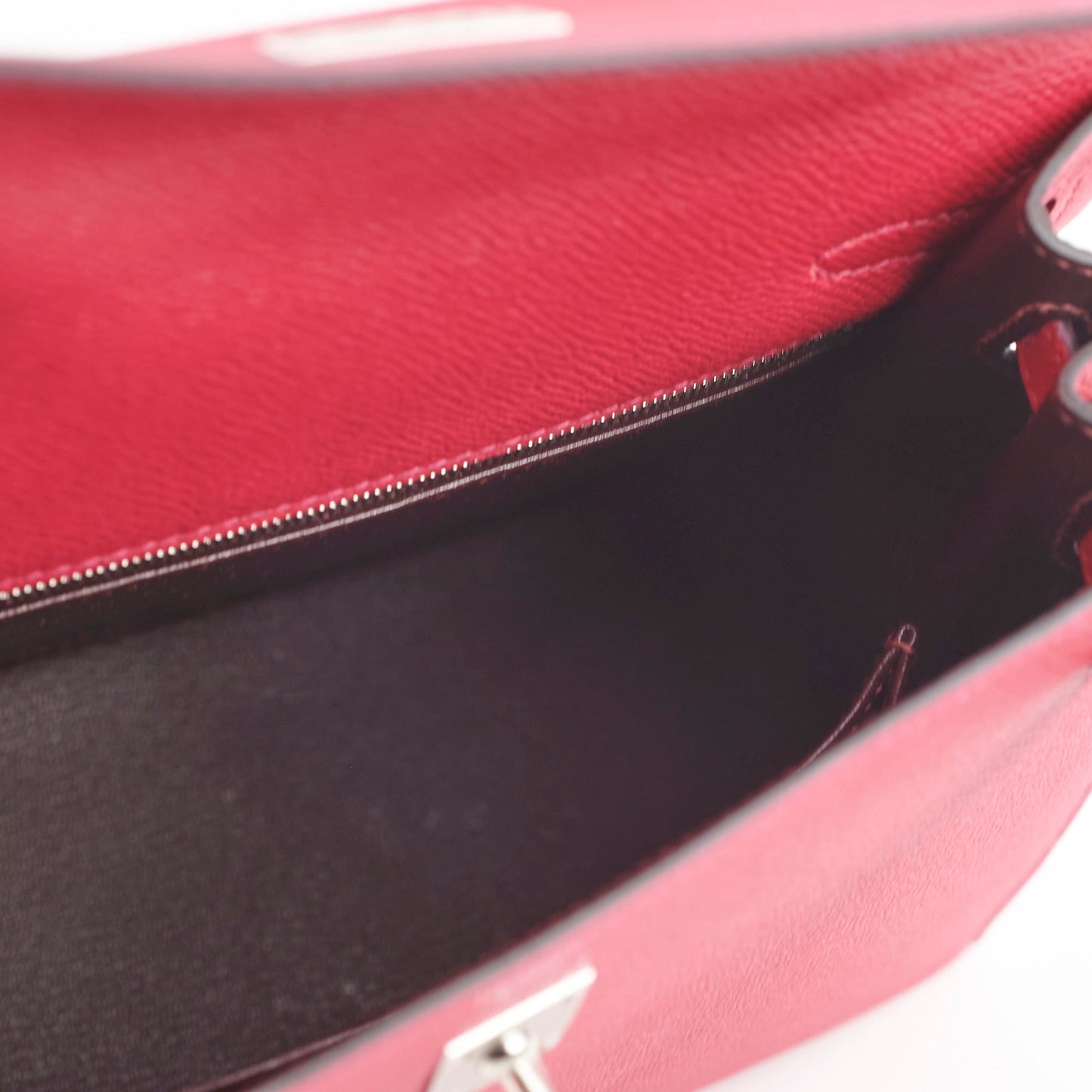 Hermes Kelly 25 Sellier Epsom Verso Framboise/Prune