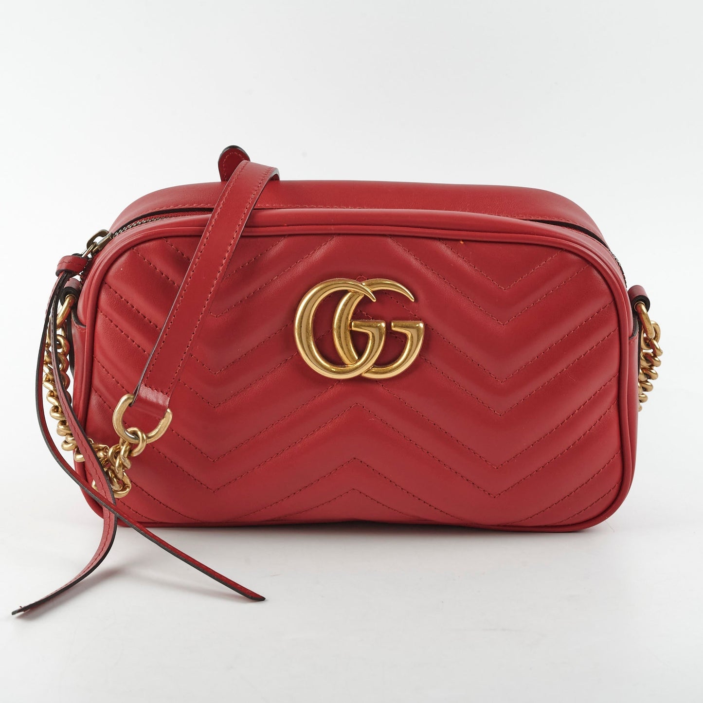 Gucci Marmont Small Soho Disco Bag Red