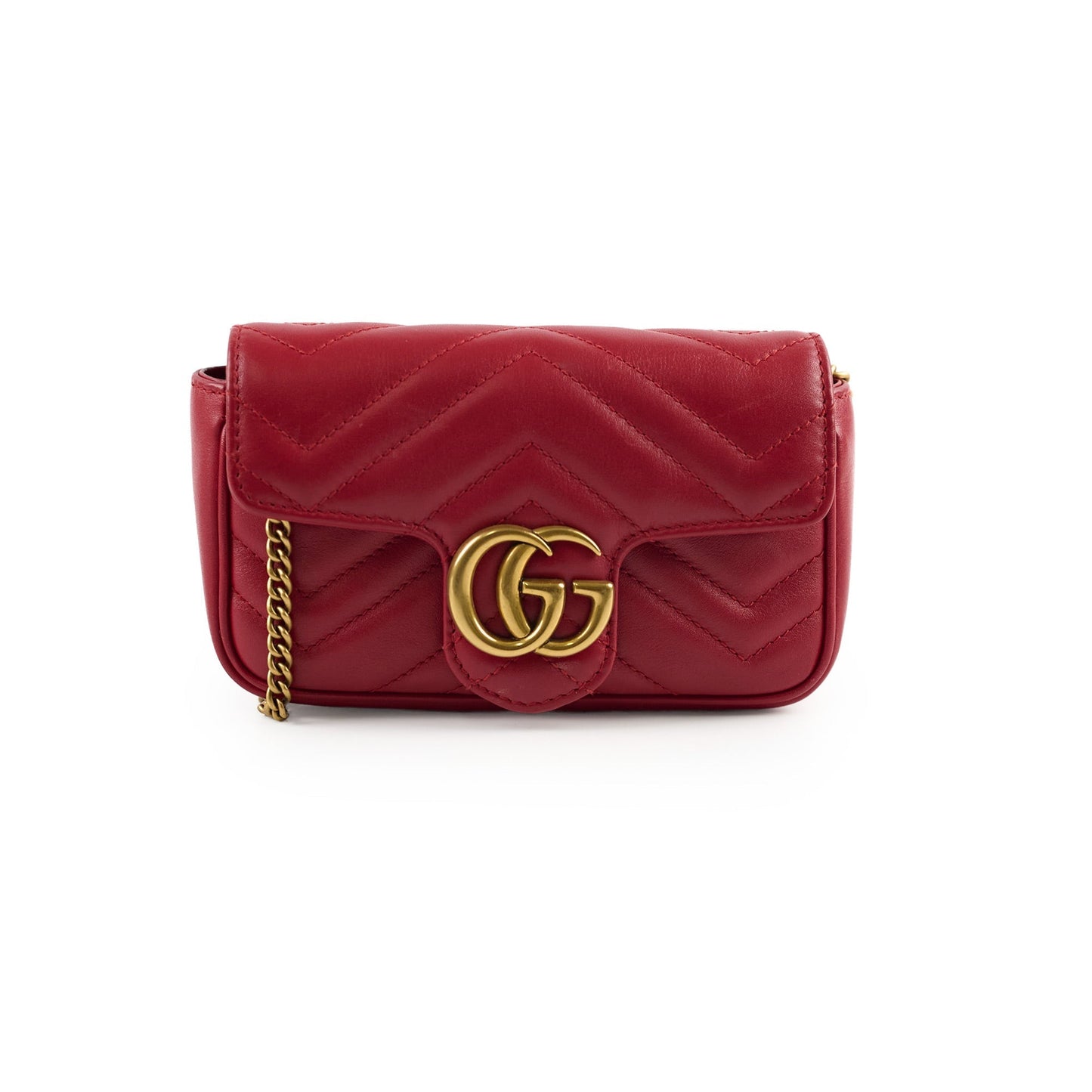 Gucci Super Mini Marmont Red Crosbody