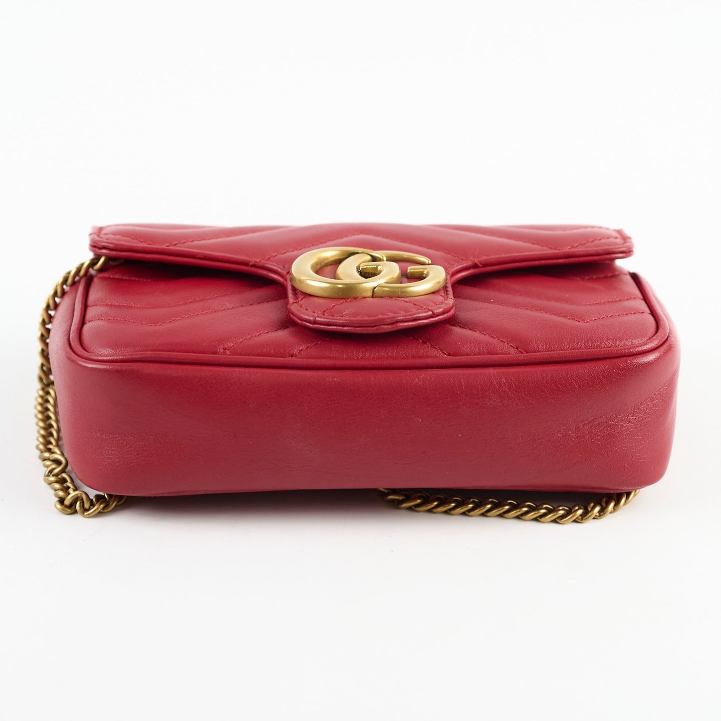 Gucci Super Mini Marmont Red Crosbody
