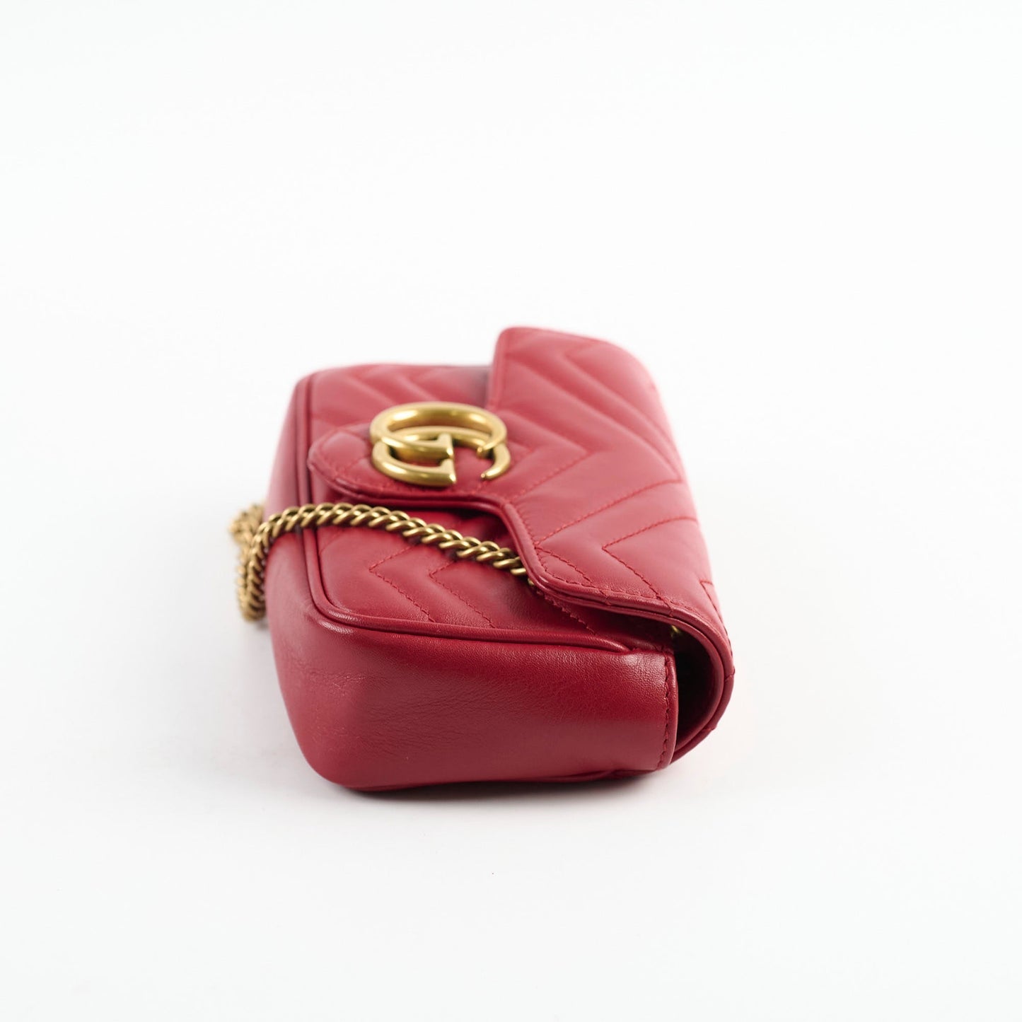 Gucci Super Mini Marmont Red Crosbody