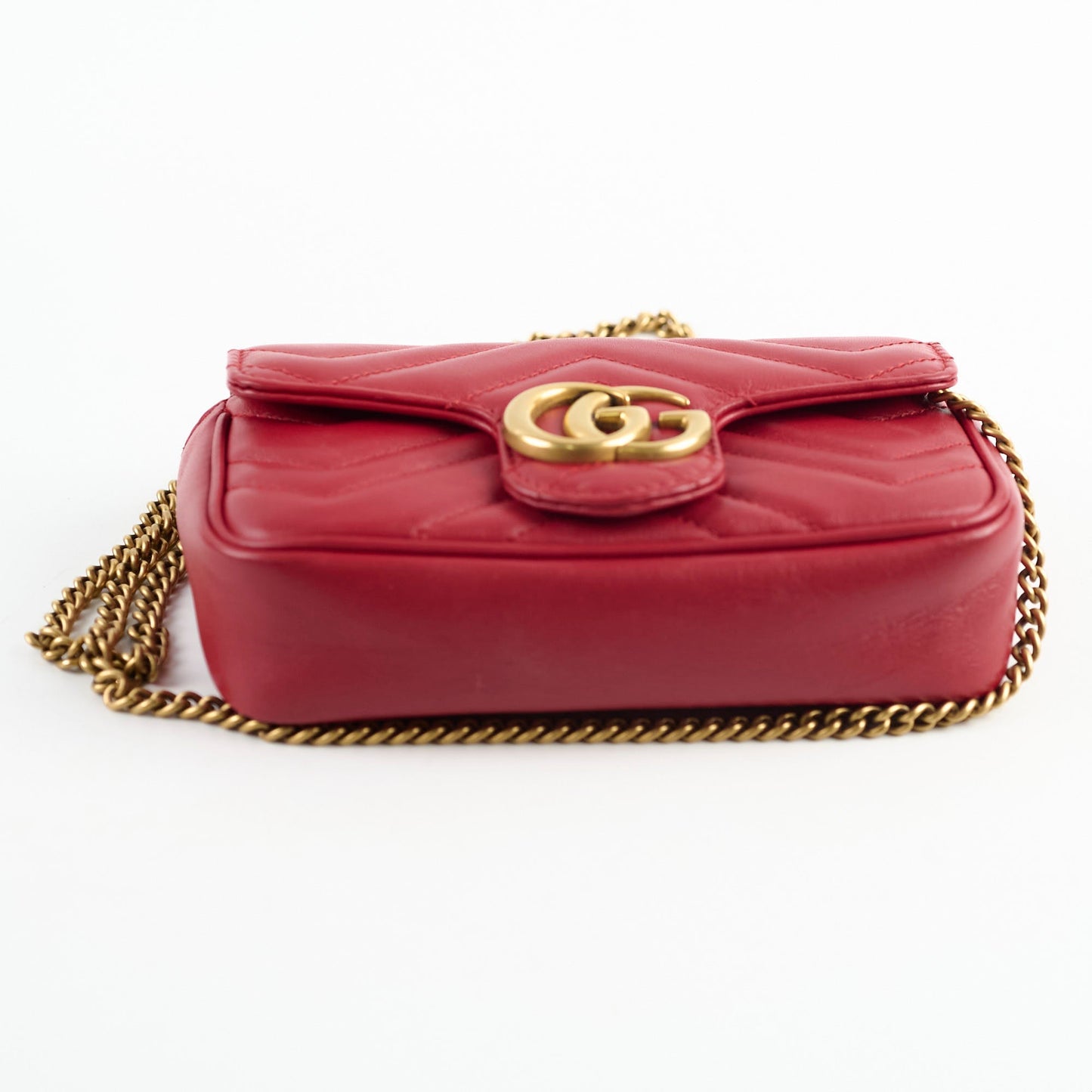 Gucci Super Mini Marmont Red Crosbody