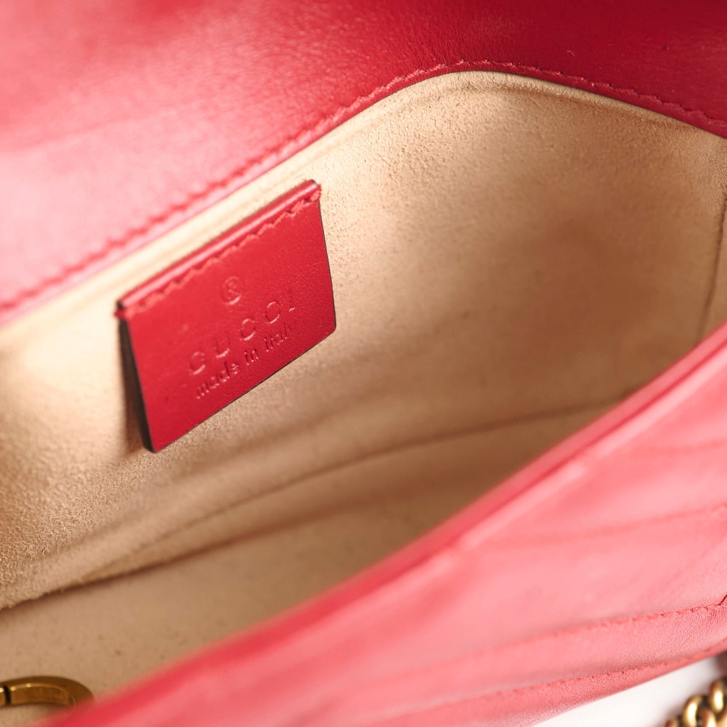 Gucci Super Mini Marmont Red Crosbody