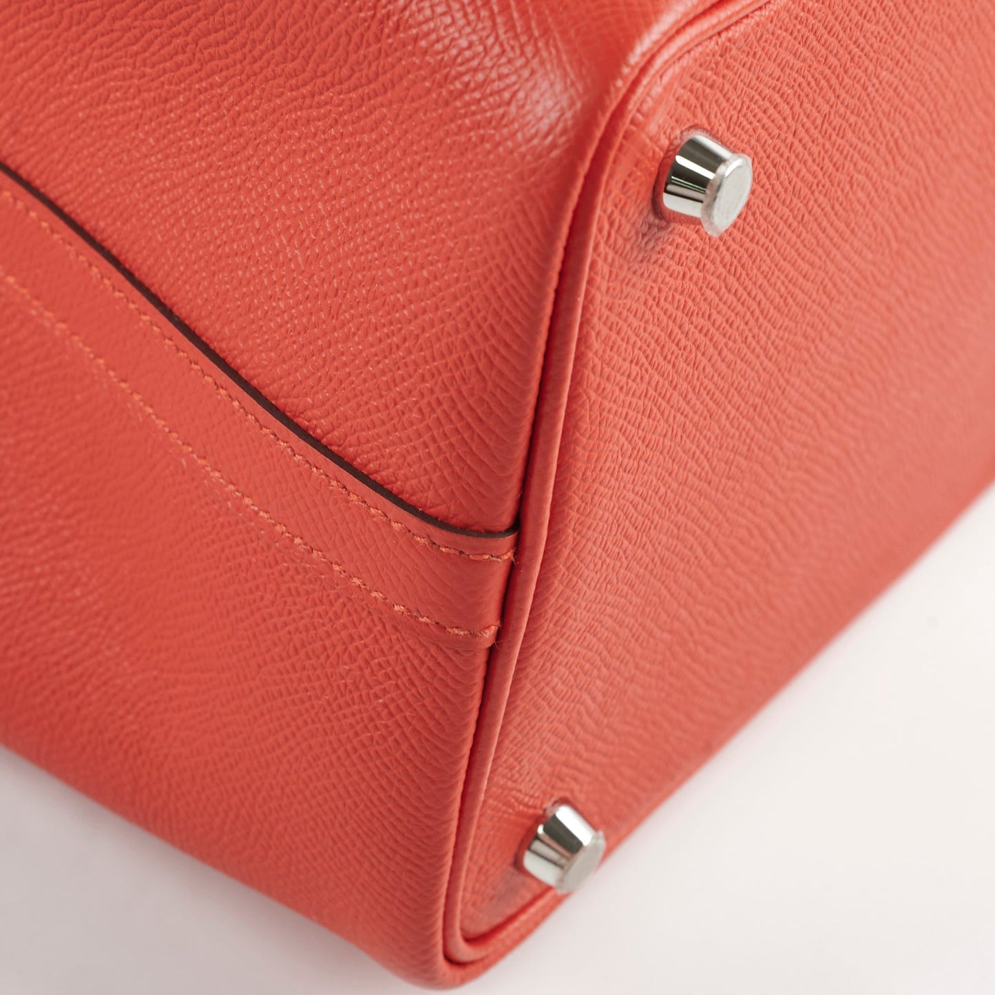 Hermes Picotin 18 Lock Bag Epsom Red with Multi Colour Handle C stamp
