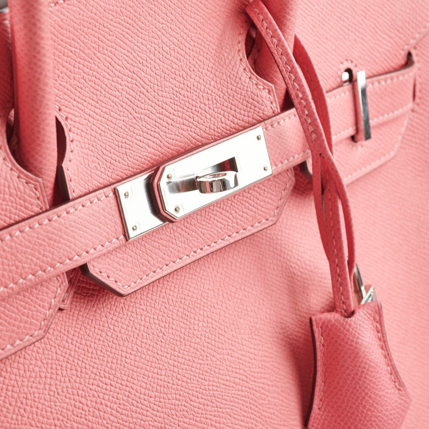 Hermes Birkin 30 Rose lipstick X Stamp