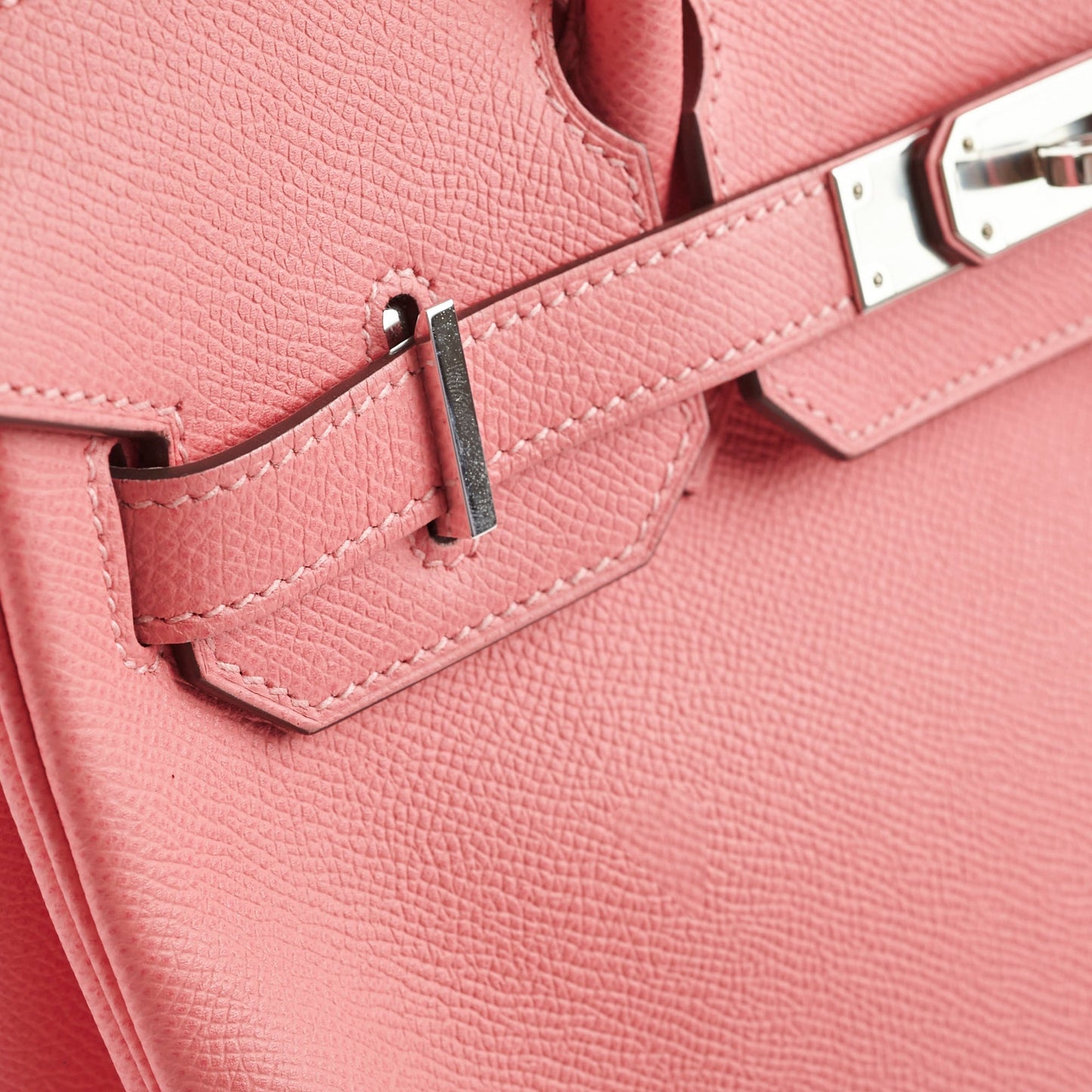 Hermes Birkin 30 Rose lipstick X Stamp