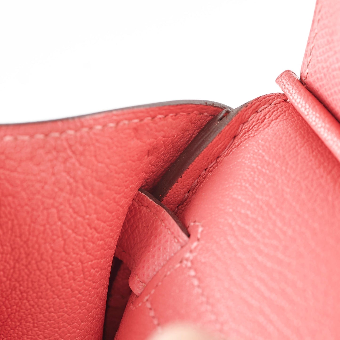 Hermes Birkin 30 Rose lipstick X Stamp