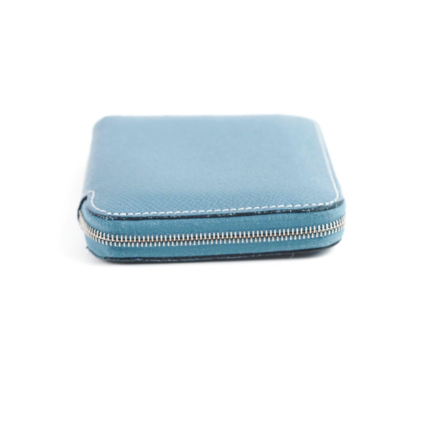 Hermes Silk'In Compact Wallet Bleu Jean 2024