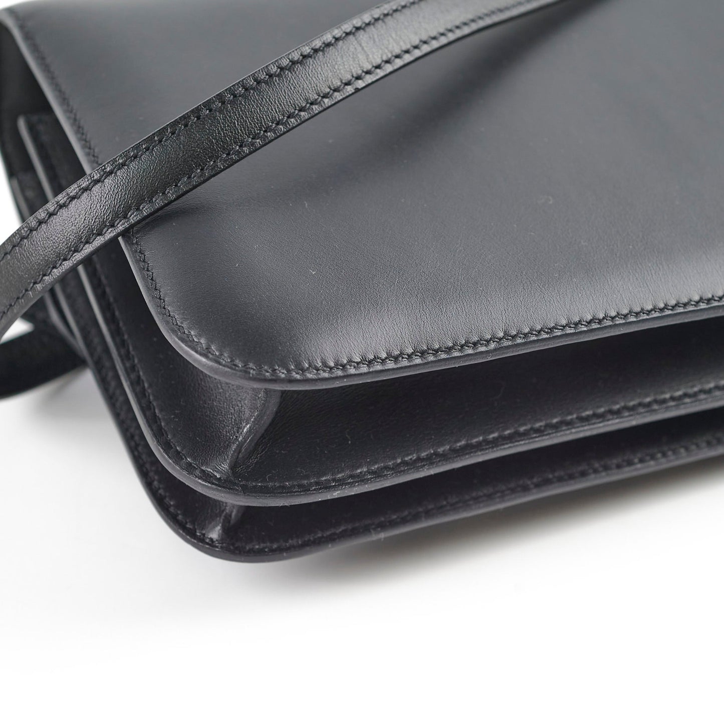 Hermes Constance Limited Edition 18 Noir Optique Veau Monsieur Enamel Hardware C stamp