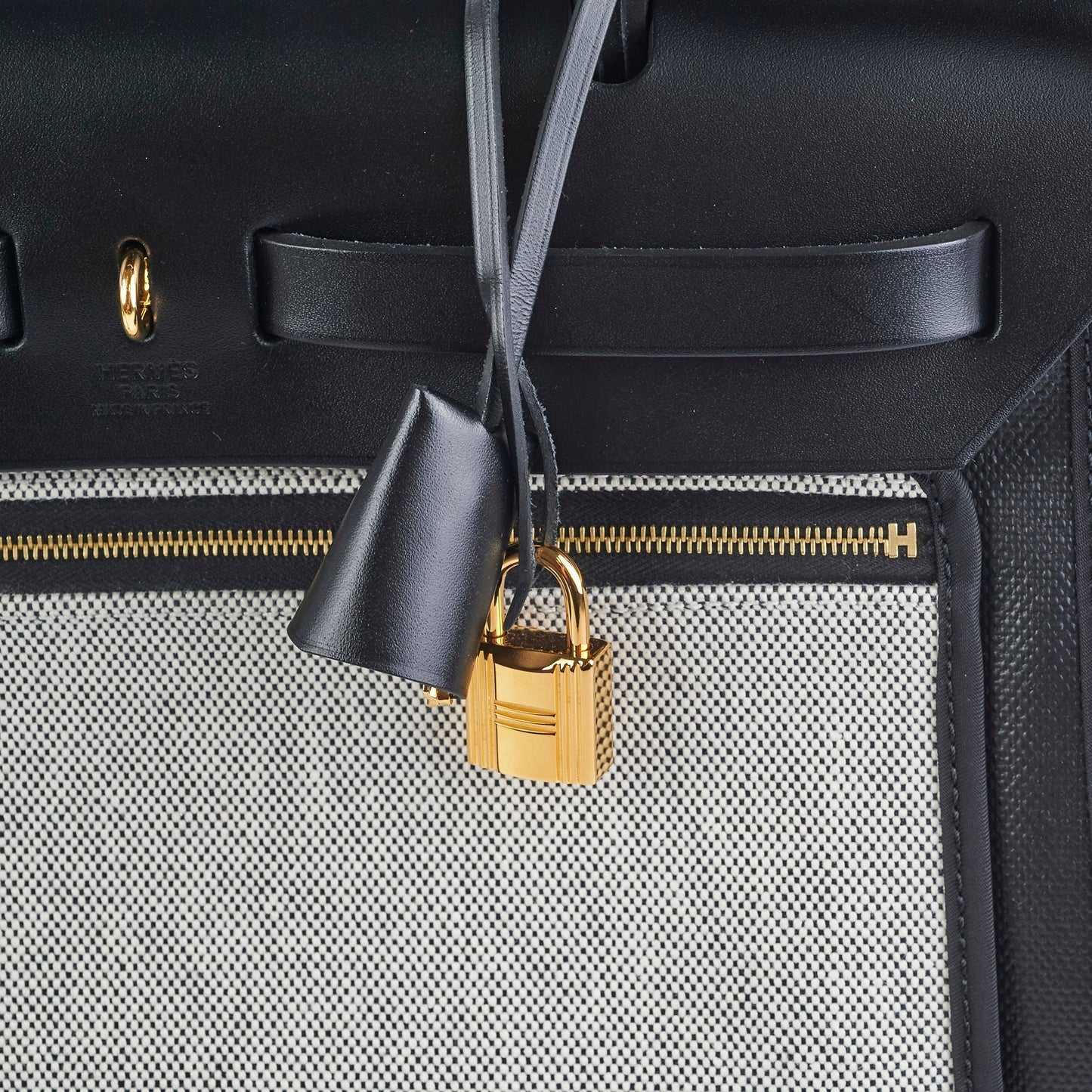 Hermes Herbag 31 Black - Stamp B