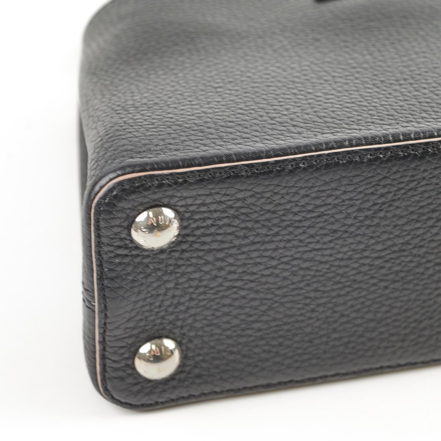 Louis Vuitton Capucines BB Taurillon Black Pink