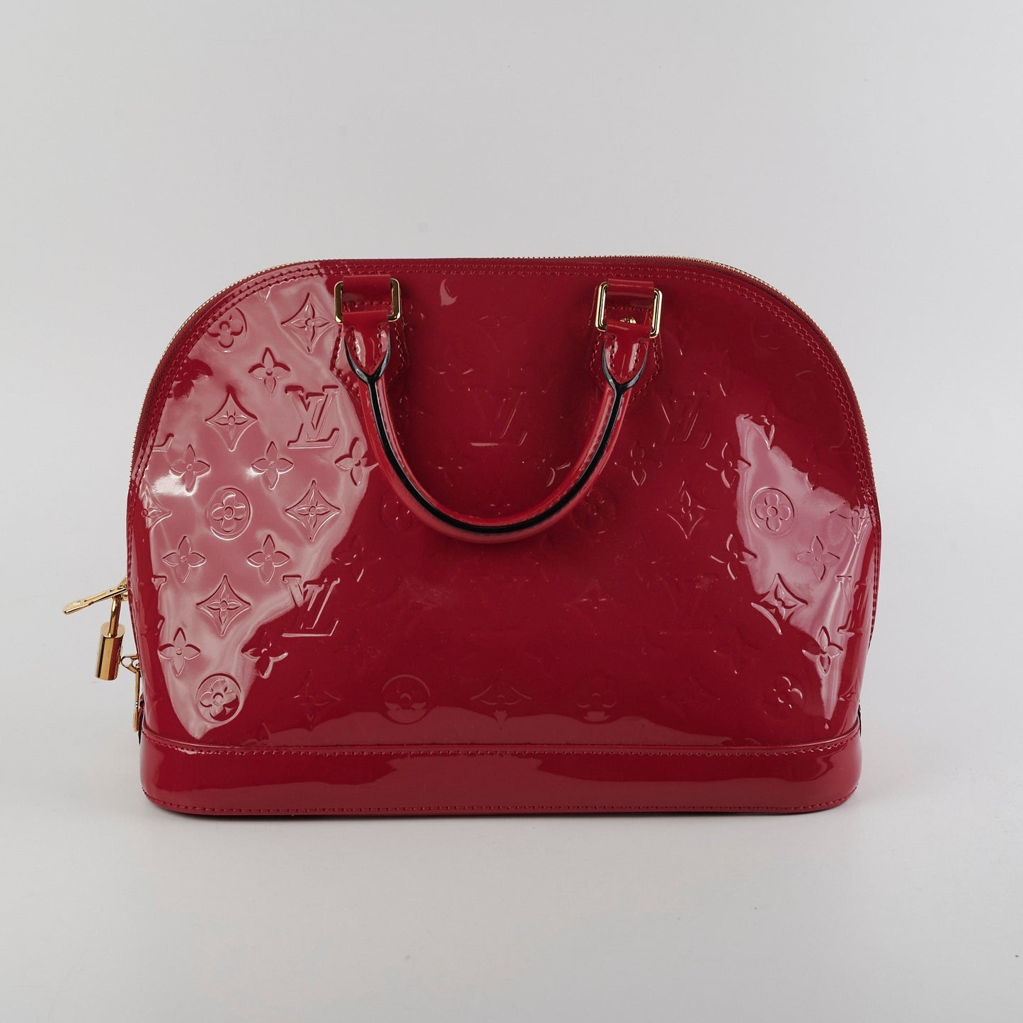 Louis Vuitton Alma Vernis Patent Pink