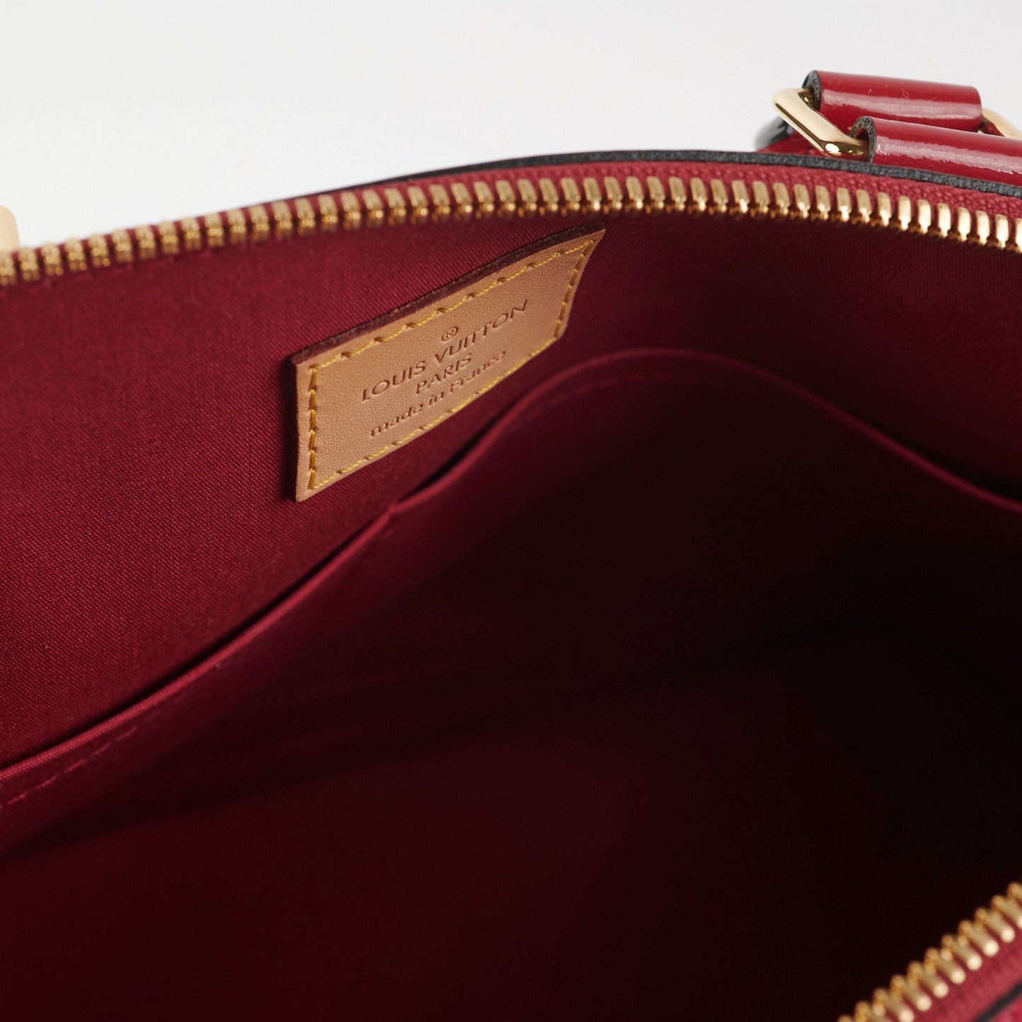 Louis Vuitton Alma Vernis Patent Pink