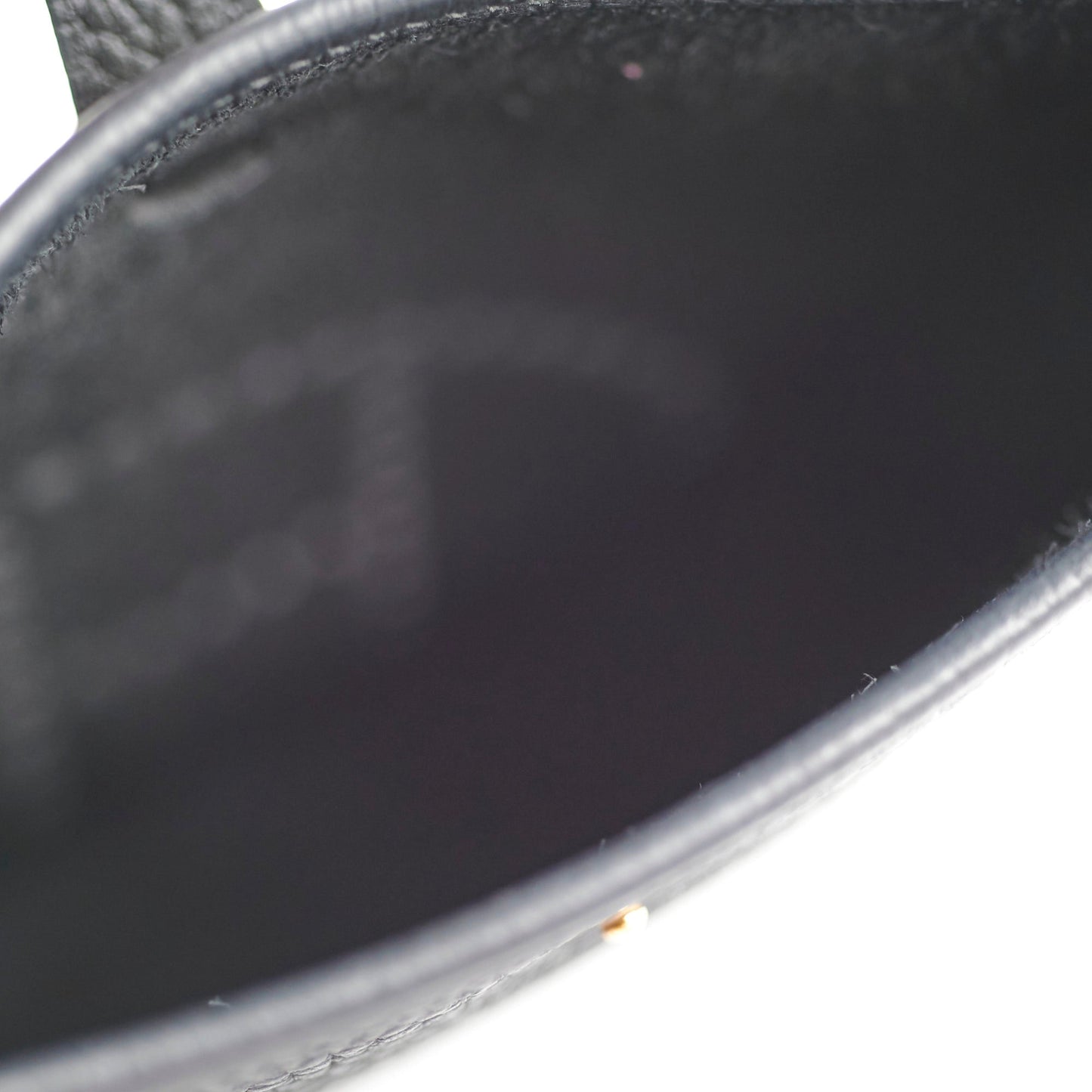 Hermes Mini Evelyn Clemence Black C Stamp