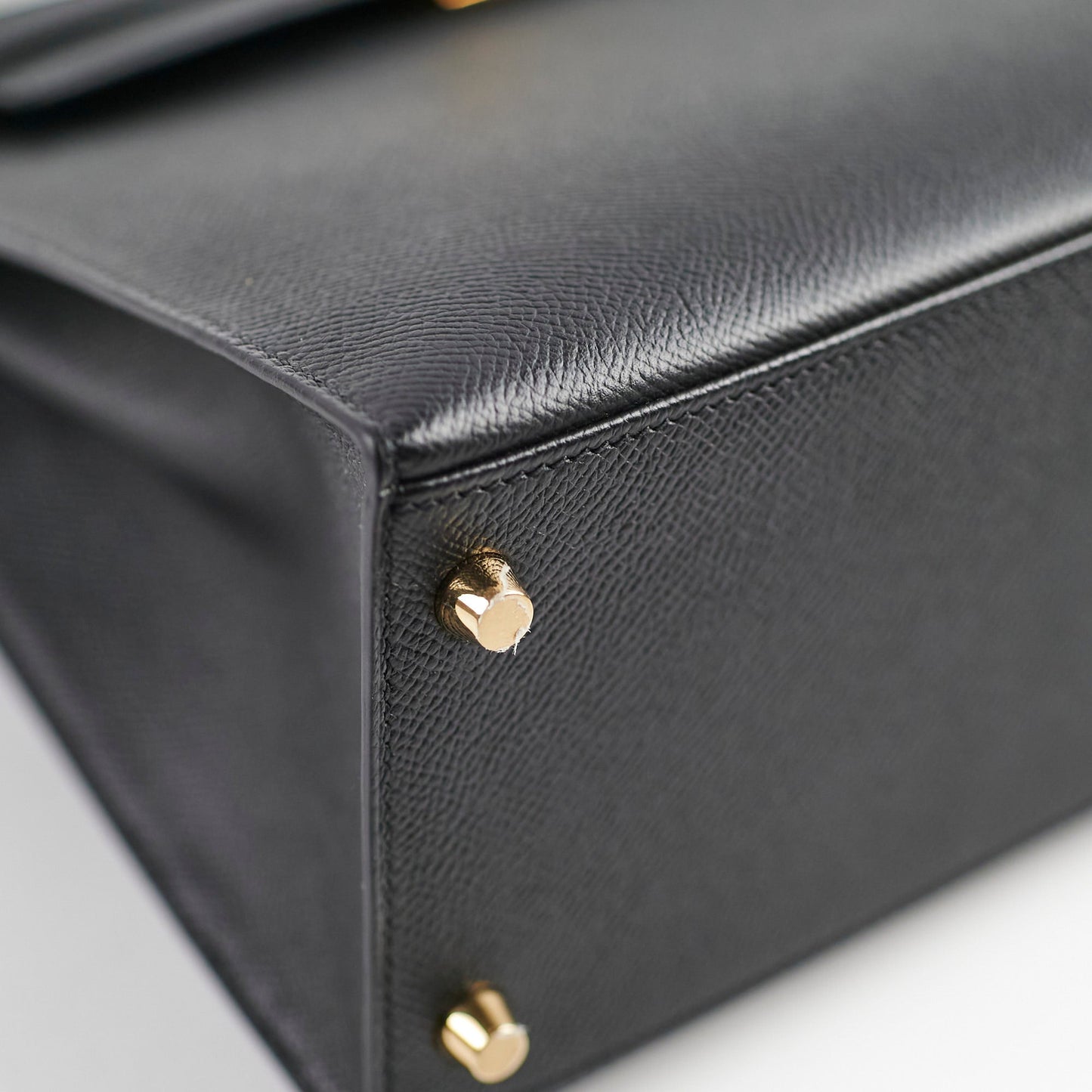 Hermes Kelly 28 Epsom Black C Stamp