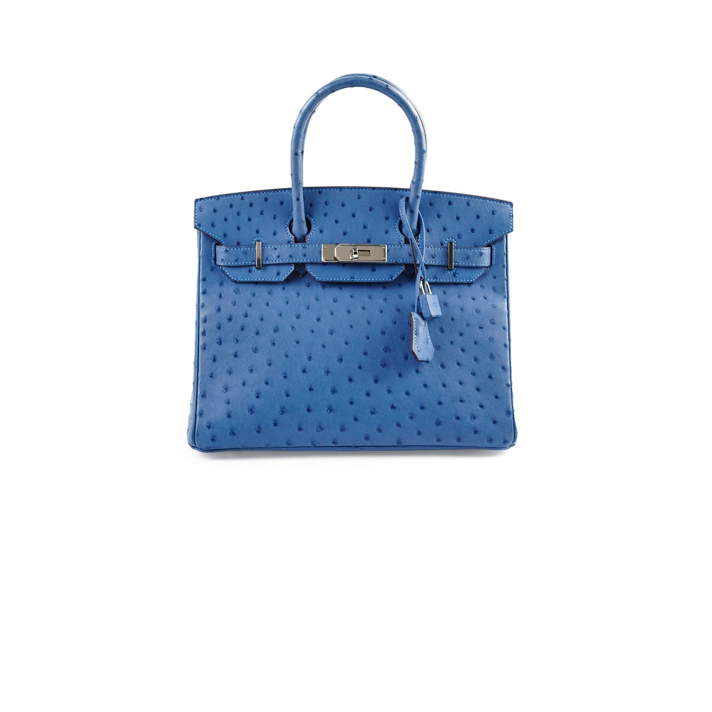 Hermes Birkin Ostrich 30 Blue R Stamp