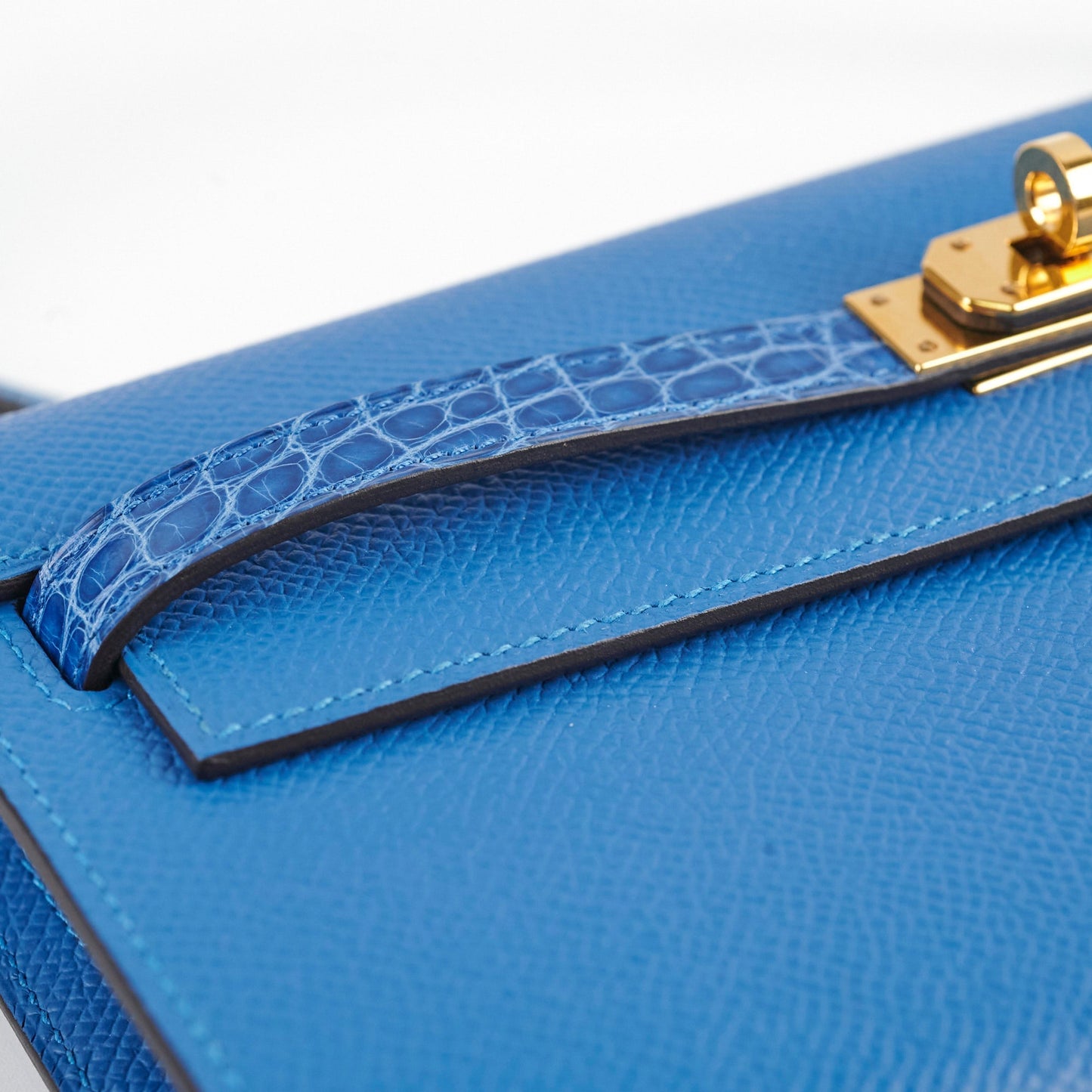 Hermes Kelly To Go Epsom/Alligator Mykonos/Bleu Zellige 2021