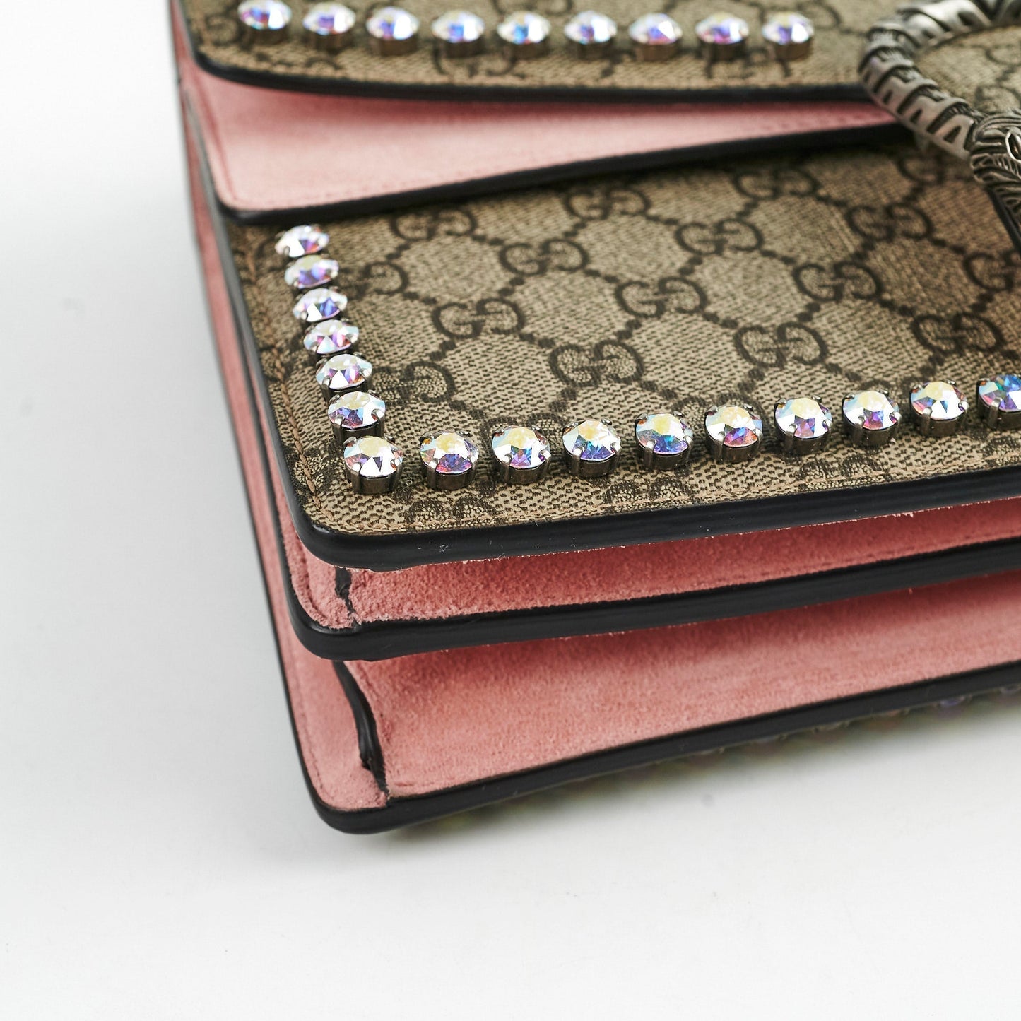Gucci Crystal Embellished Dionysus Small Shoulder Bag