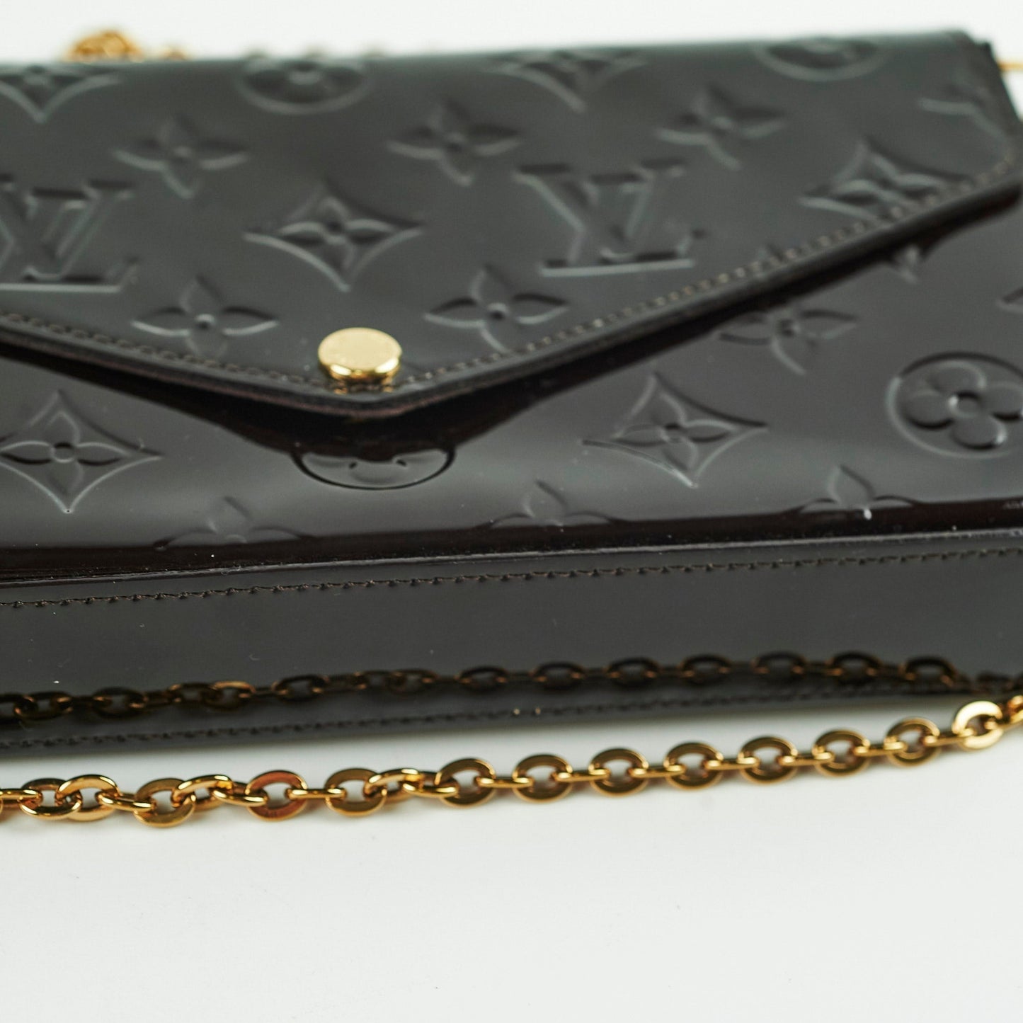 Louis Vuitton Felicie Pochette Vernis Amarante