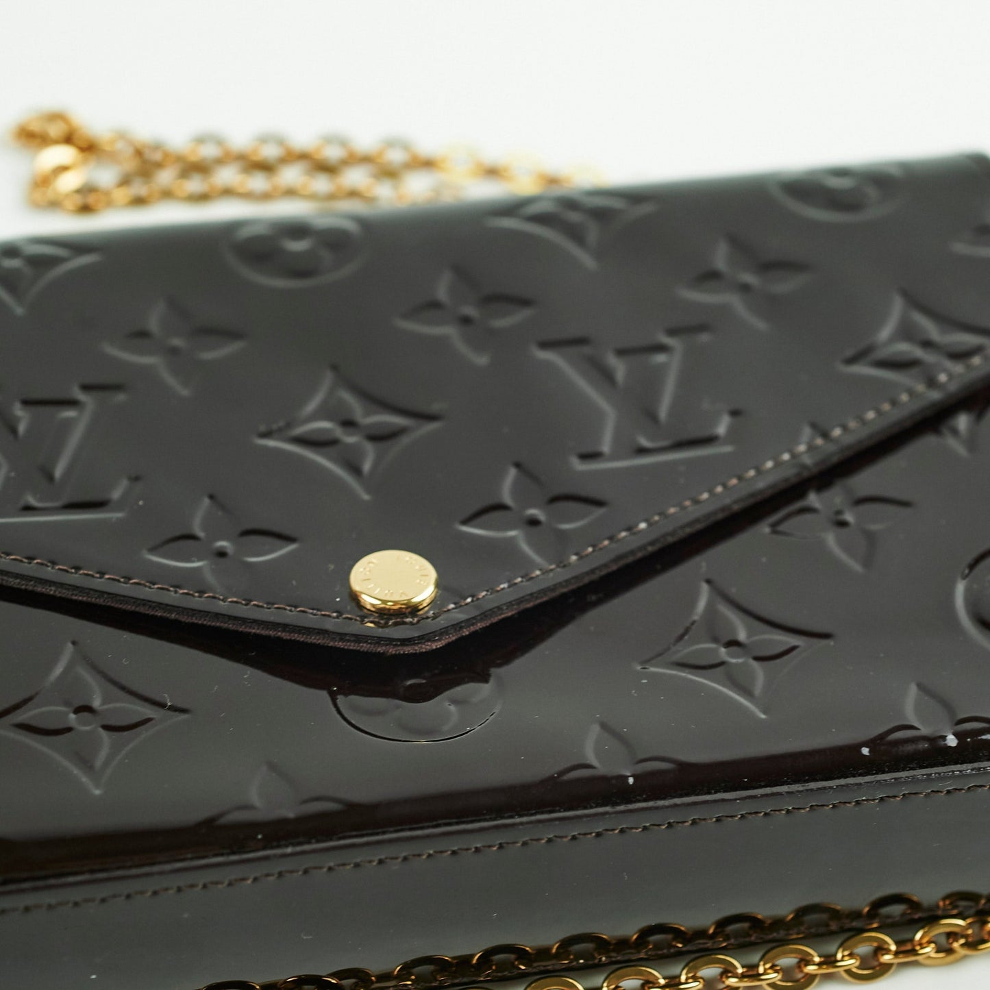Louis Vuitton Felicie Pochette Vernis Amarante