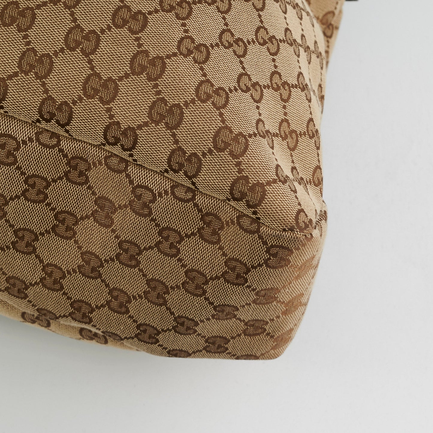 Gucci Large Monogram Canvas Hobo Bag