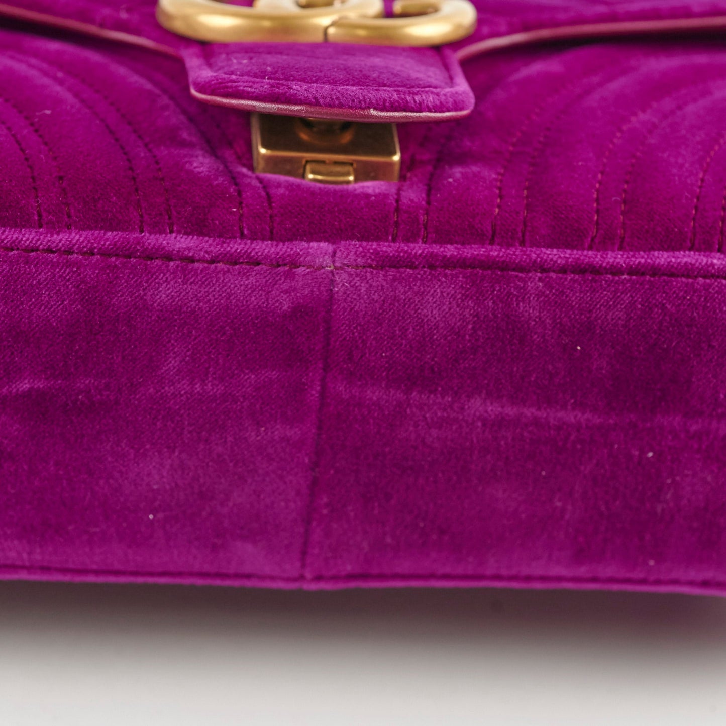Gucci Small Velvet Violet GG Marmont