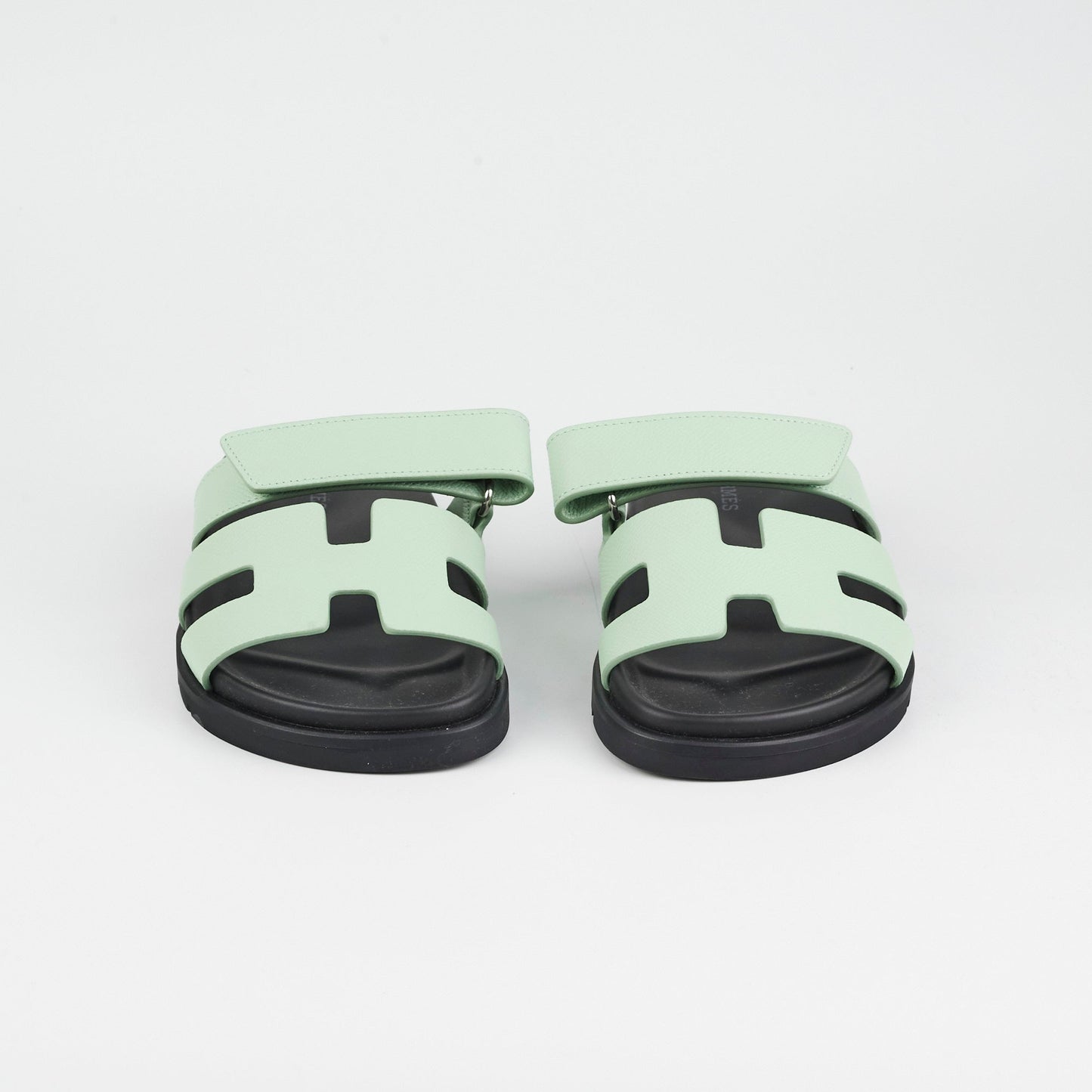 Hermes Chypre Vert Jade Sandals Size 34