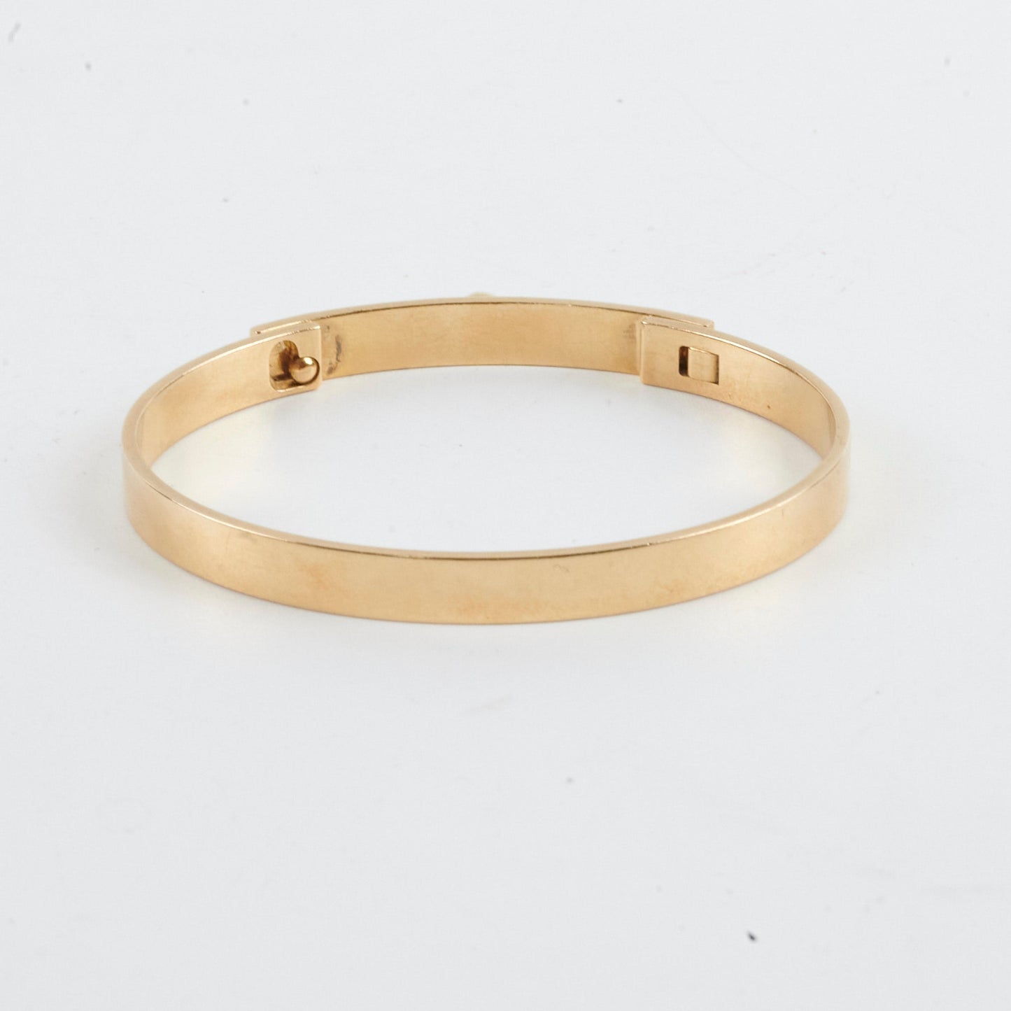 Hermes Collier De Chien 18k Yellow Gold Bracelet (Size SH)