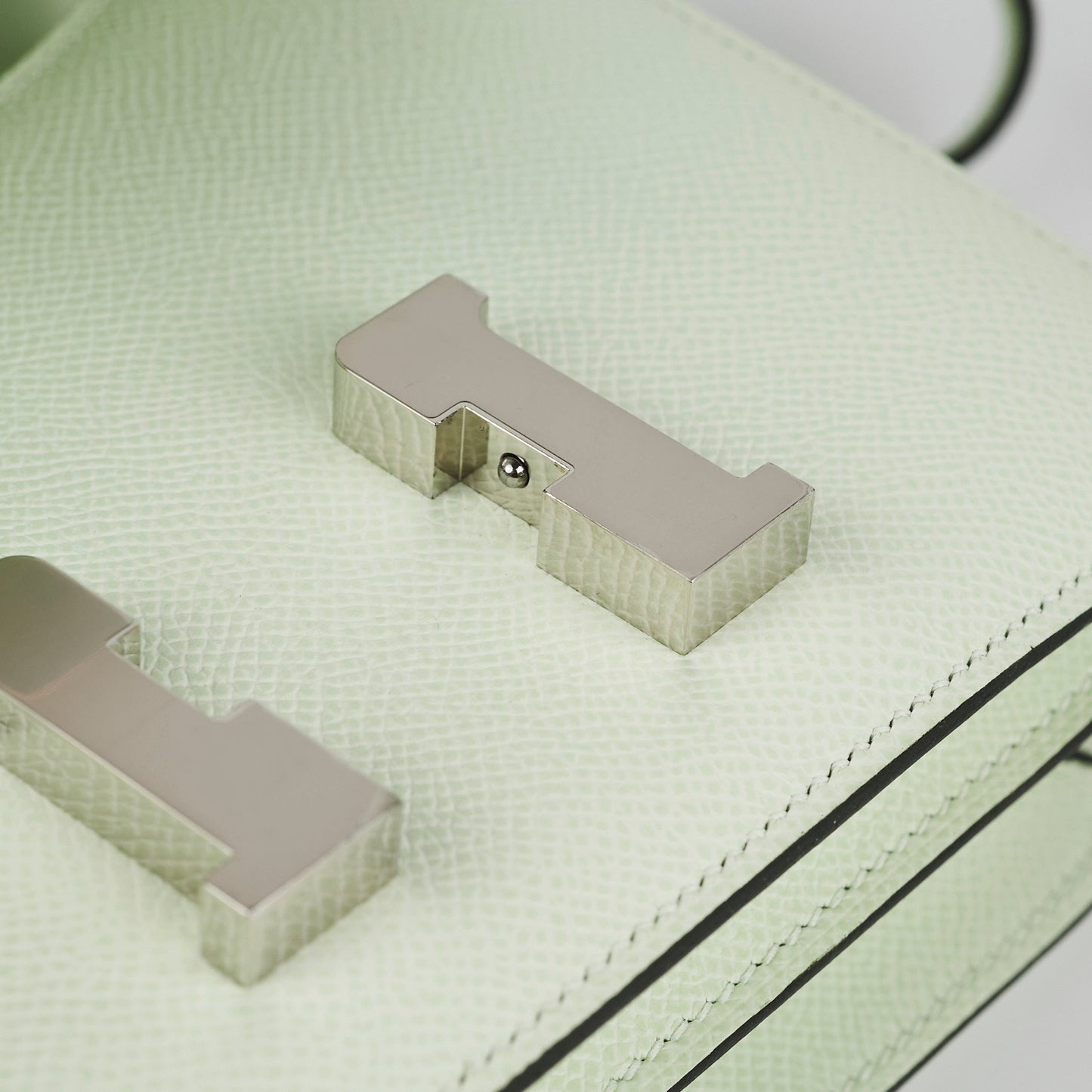 Hermes Epsom Constance Mini Vert Fizz U stamp 2022