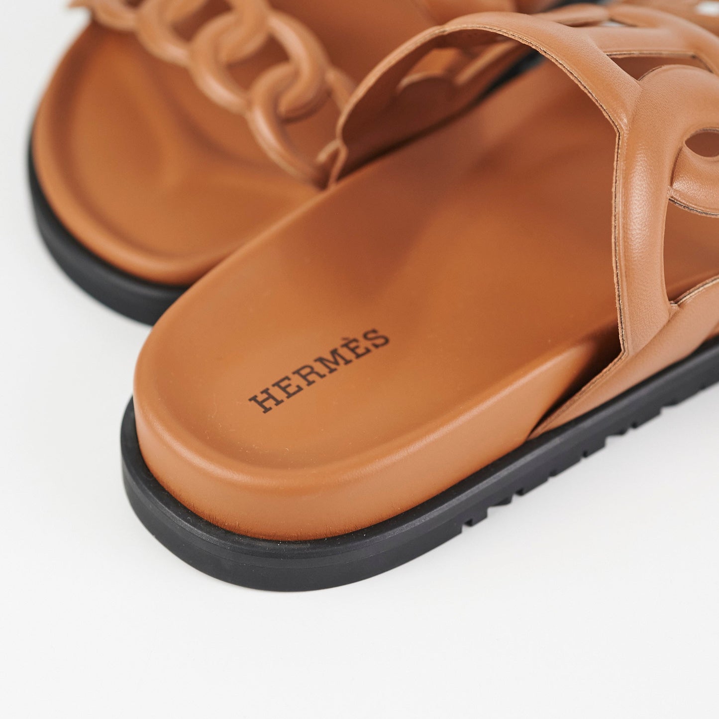 Hermes Extra Gold Sandals Size 34
