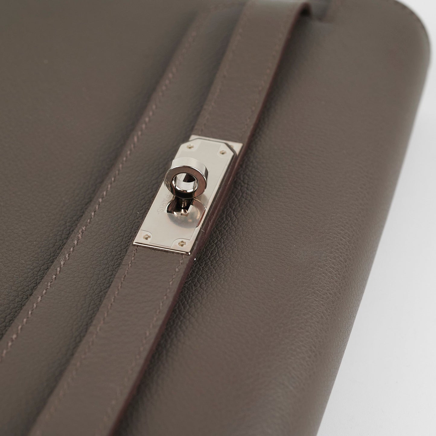 Hermes Pochette Kelly Depeches 25 Gris Etain