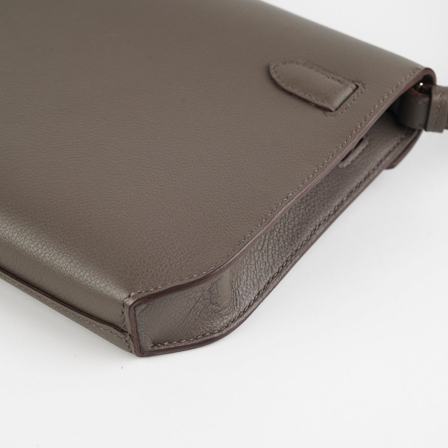 Hermes Pochette Kelly Depeches 25 Gris Etain