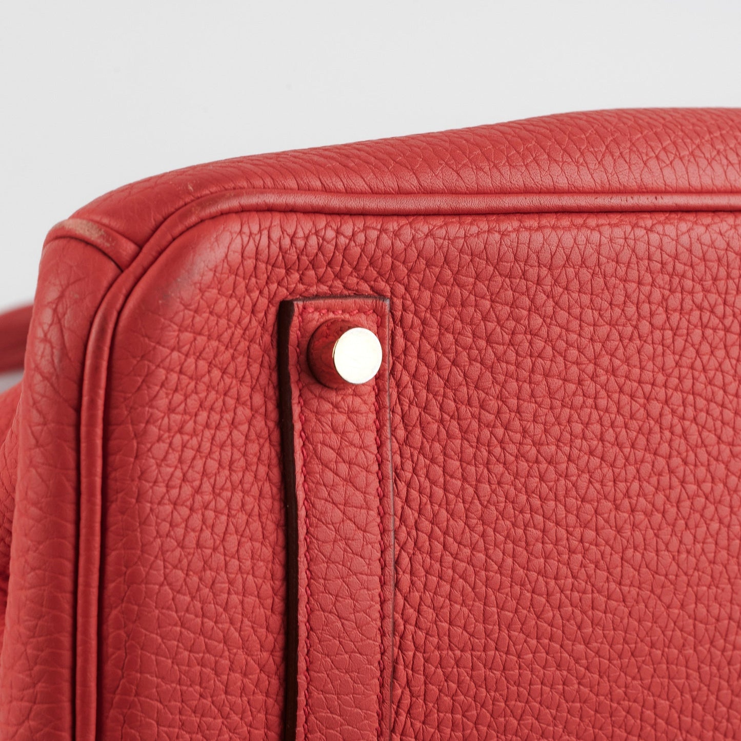 Hermes Birkin 35 Clemence Rose Lipstick- Stamp O 2011