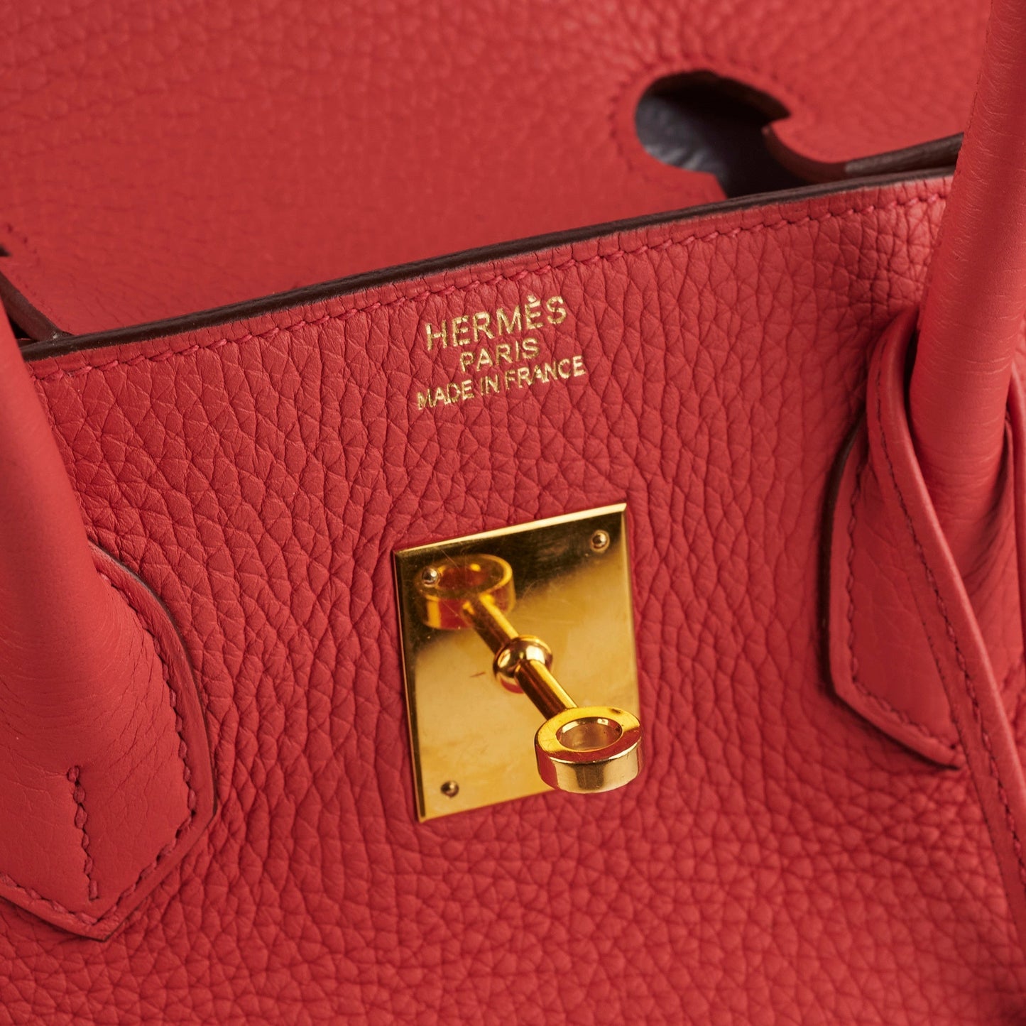 Hermes Birkin 35 Clemence Rose Lipstick- Stamp O 2011