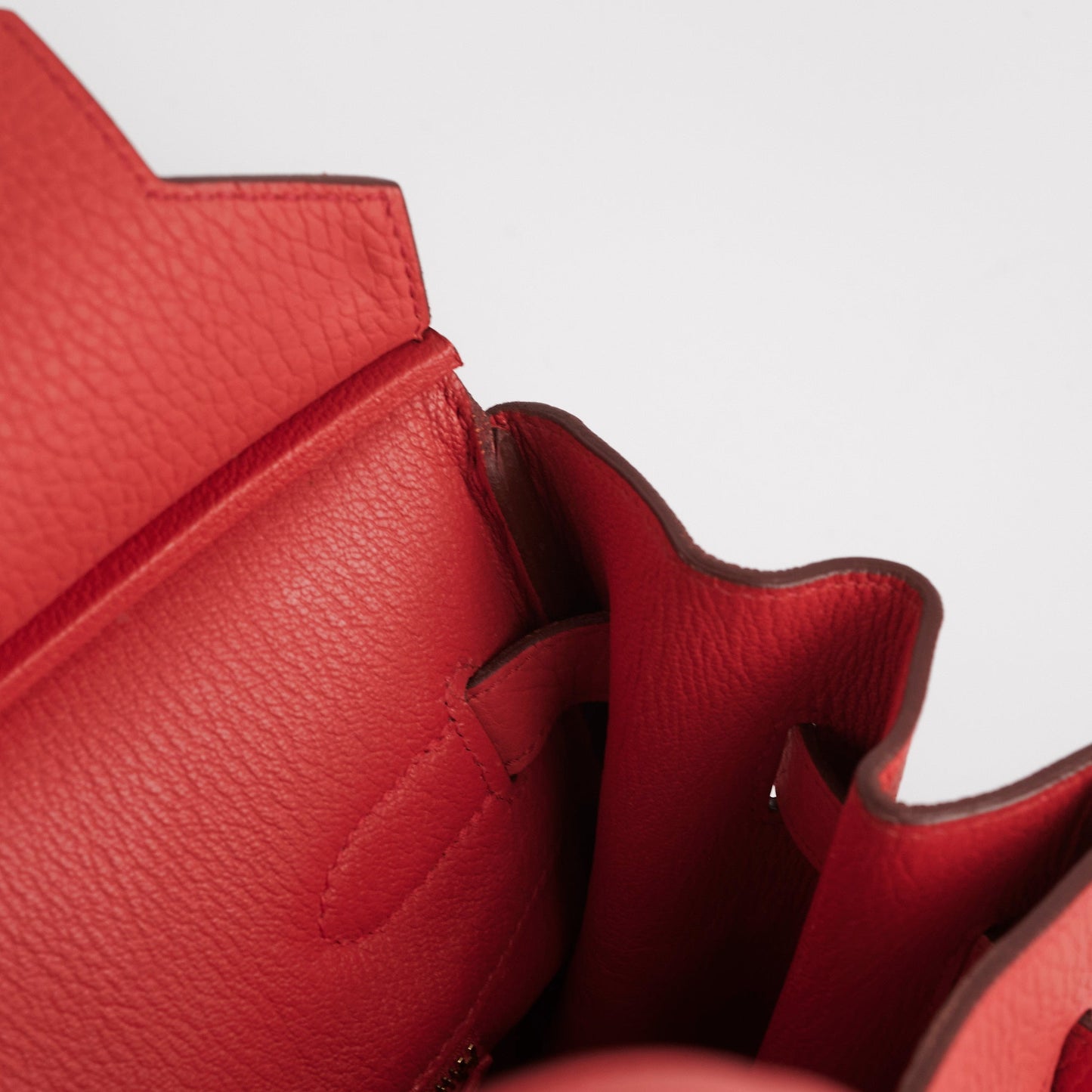 Hermes Birkin 35 Clemence Rose Lipstick- Stamp O 2011