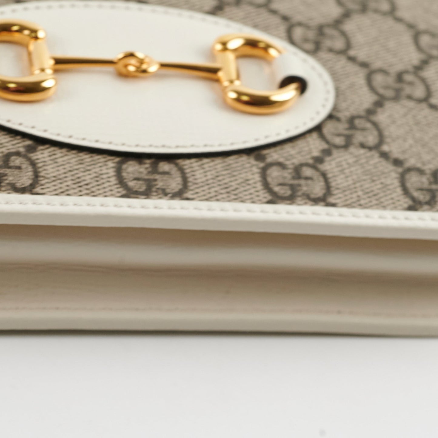 Gucci Horsebit 1955 White Wallet on Chain