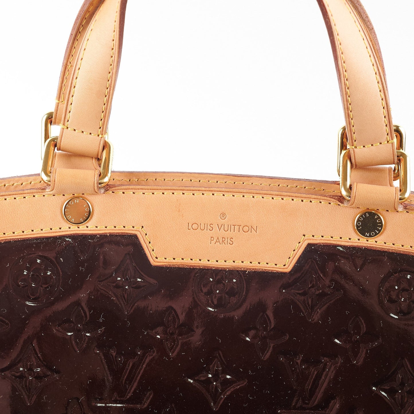Louis Vuitton Brea MM Amarante Monogram Vernis Bag