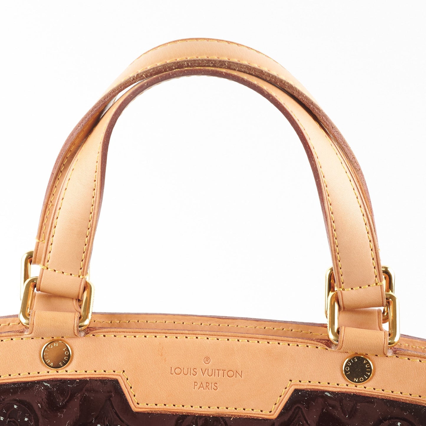 Louis Vuitton Brea MM Amarante Monogram Vernis Bag