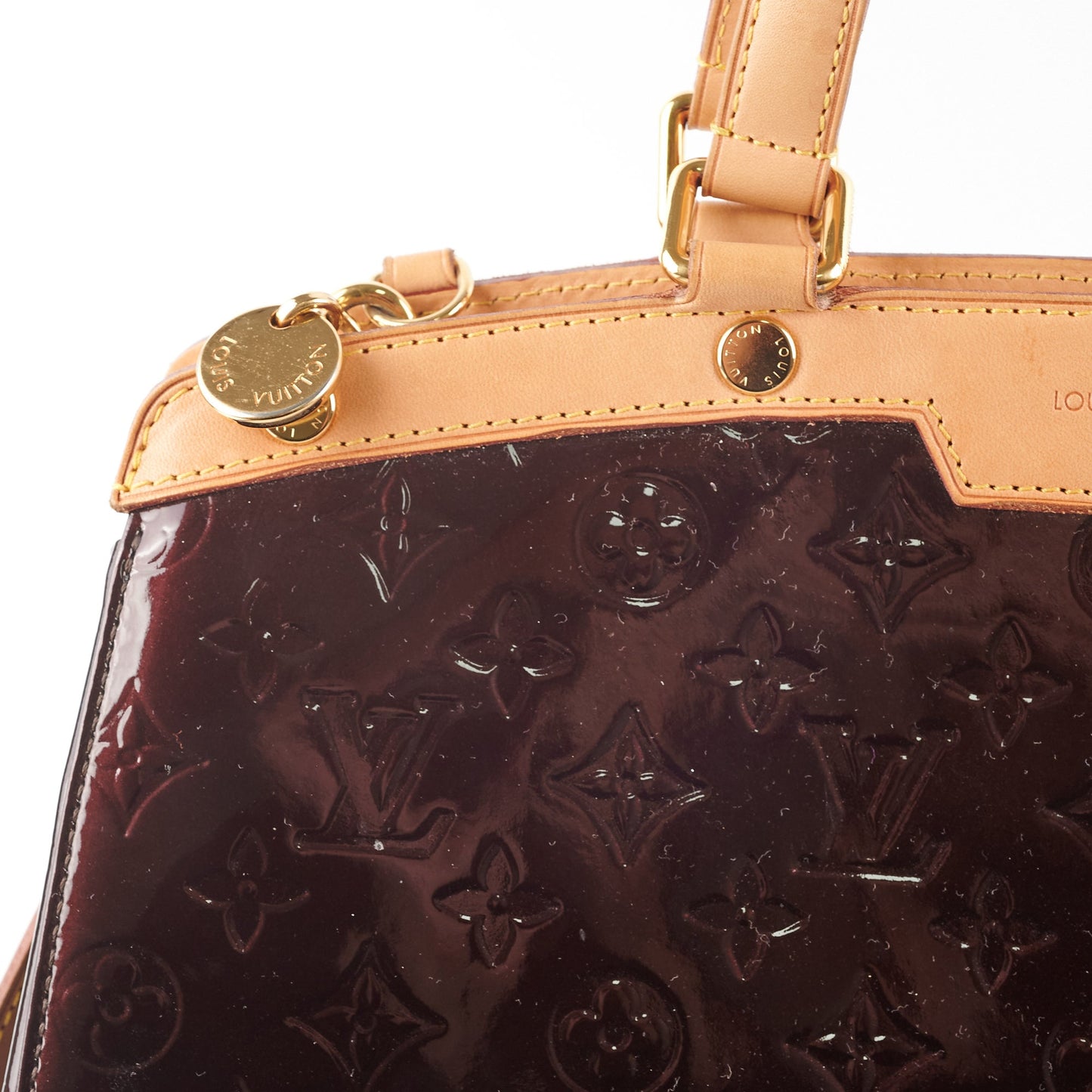 Louis Vuitton Brea MM Amarante Monogram Vernis Bag