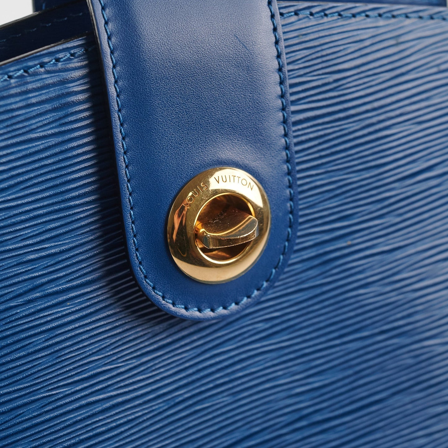Louis Vuitton Cluny Epi Blue Shoulder Bag
