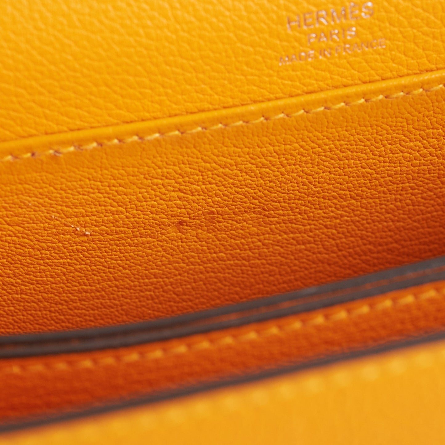 Hermes Mini Roulis Jaune D'Or Bag