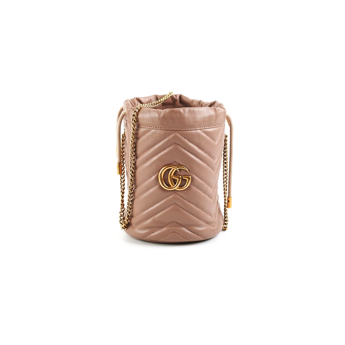 Gucci Marmont Mini Pink Bucket Bag