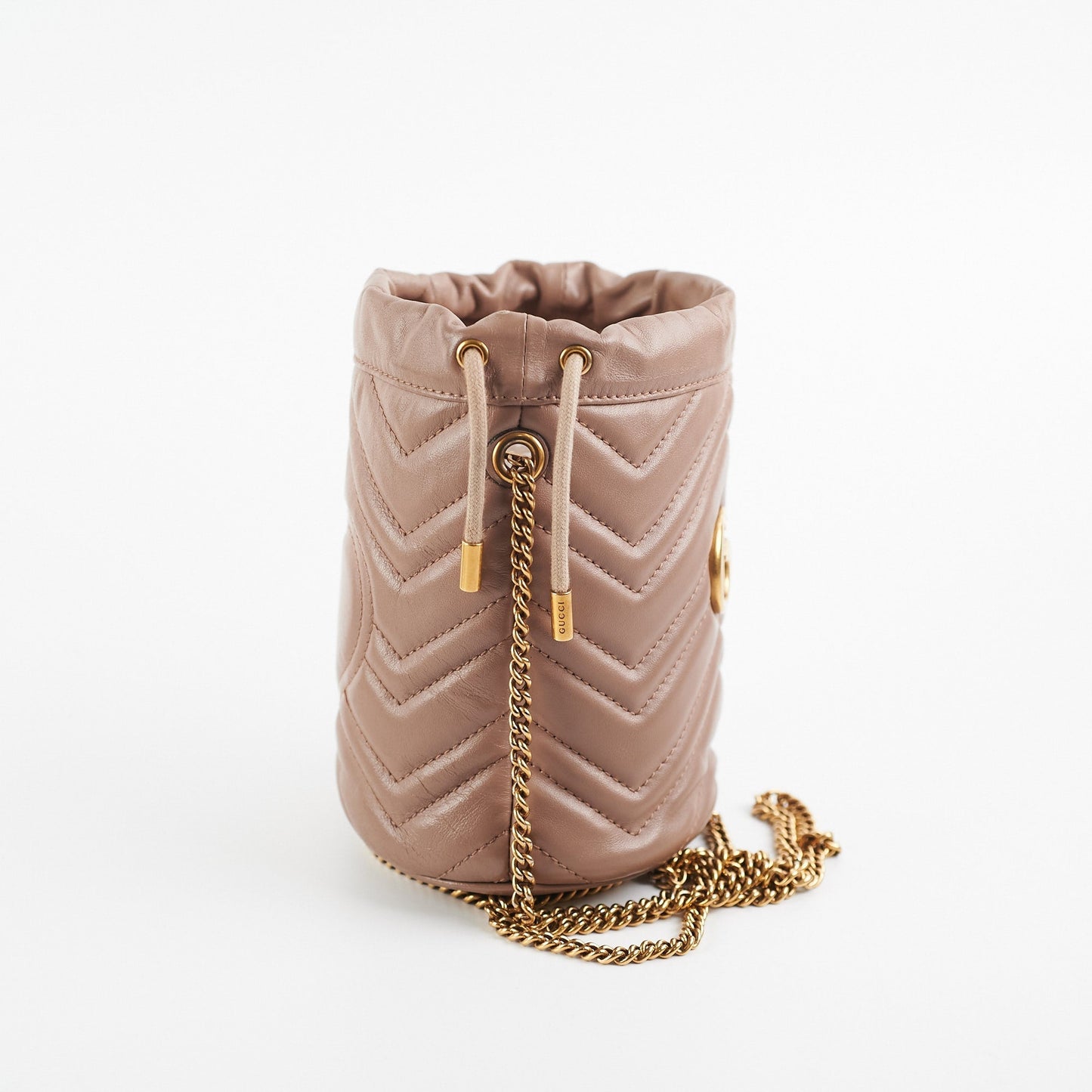 Gucci Marmont Mini Pink Bucket Bag